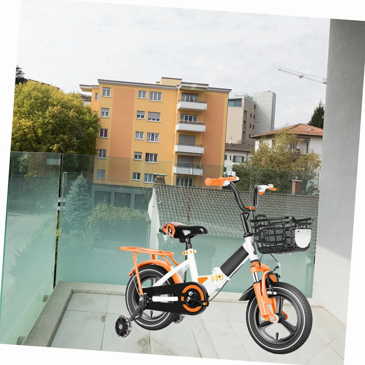 Toddmomy Rueda de Entrenamiento para Niños, 2 Pares, Acero al Carbono | Desmontable, Alta Resistencia, Pu, para Bici Infantil, Lote de Cuatro Piezas