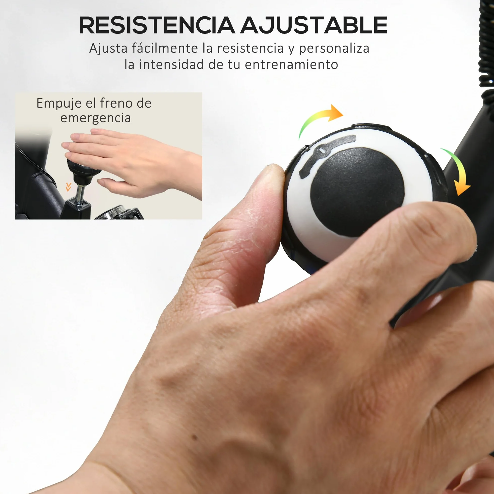 HOMCOM Bicicleta Estática con Resistencia Regulable Bici Estática Bicicleta de Fitness con Volante de Inercia 8 kg Pantalla LCD Manillar y Asiento Ajustable para Casa Gimnasio Azul