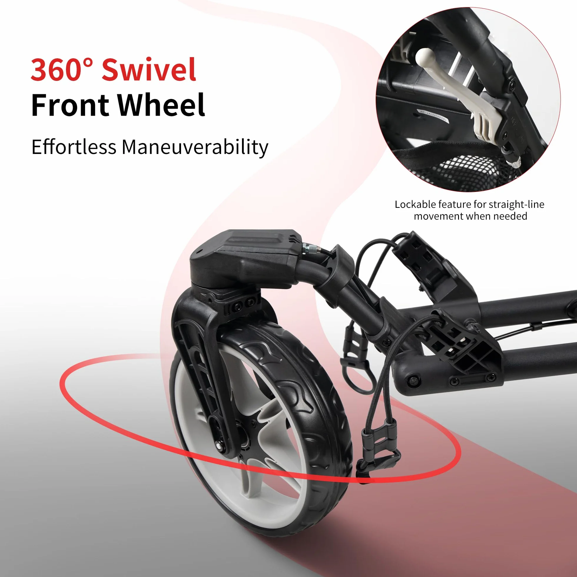 CaddyLite 15.3 Carrito de golf plegable de cuatro pliegues