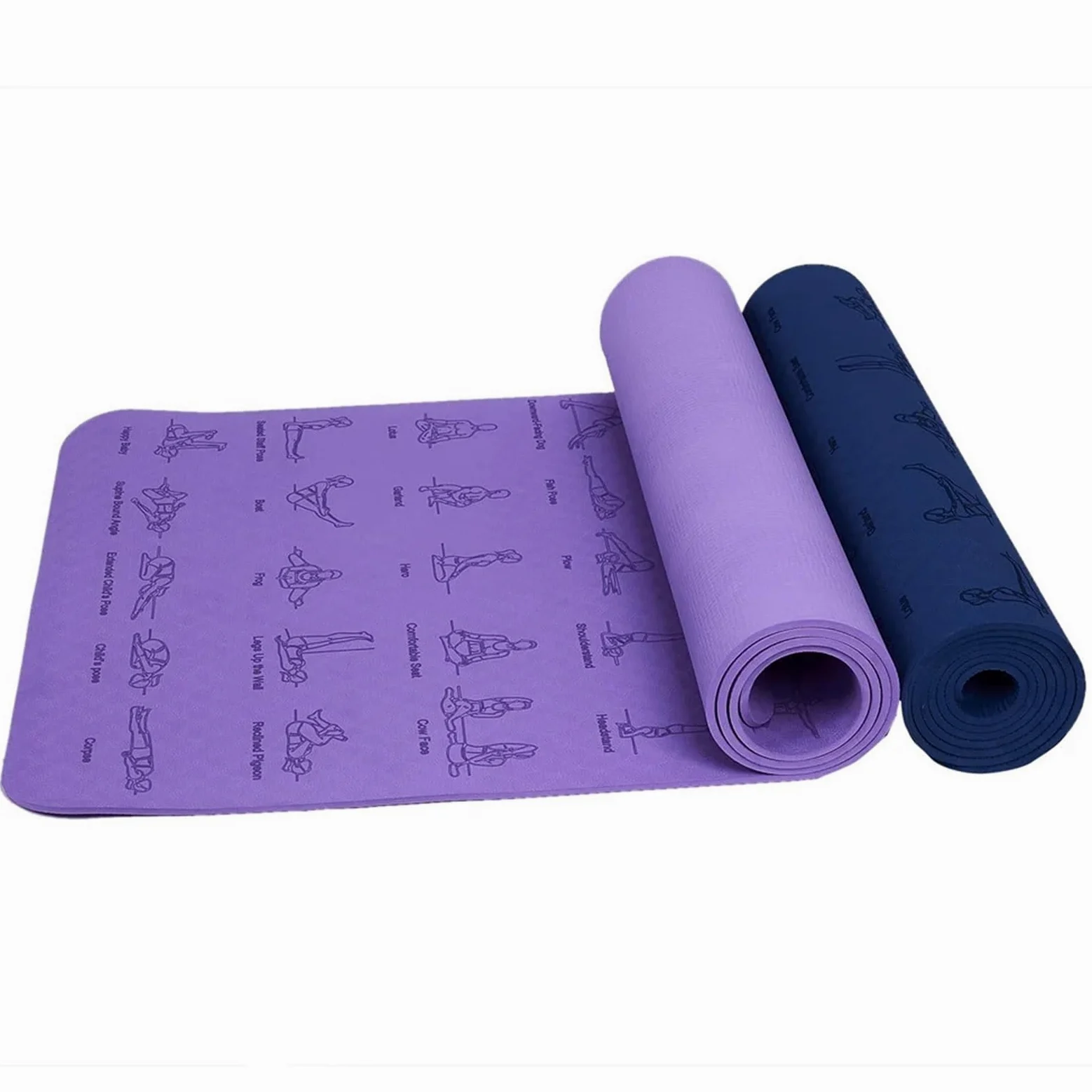 Esterilla de yoga 183cm*61 * 0,6 Tpe Fitness for hombres y mujeres ejercicio antideslizante 1 Uds