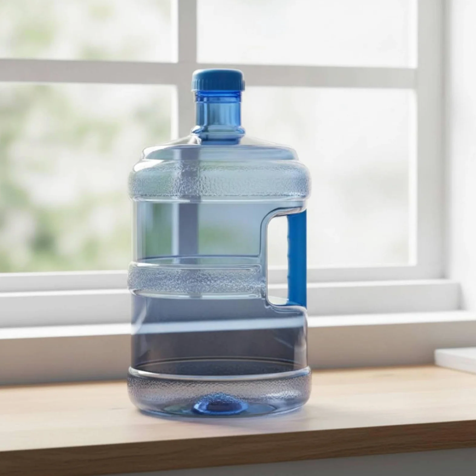 rockible Contenedor de Agua Botella Garrafa Recipiente de PET Reutilizable con Rosca Hermética y Forma Cilíndrica para Almacenamiento y Vertido sin Fugas, 10L