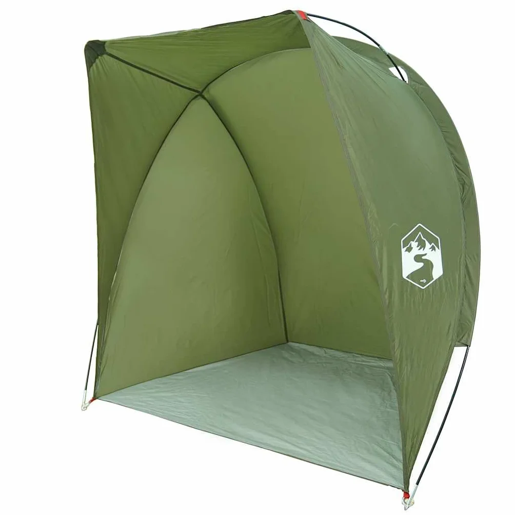 vidaXL Tienda de Pesca Impermeable Verde Oliva