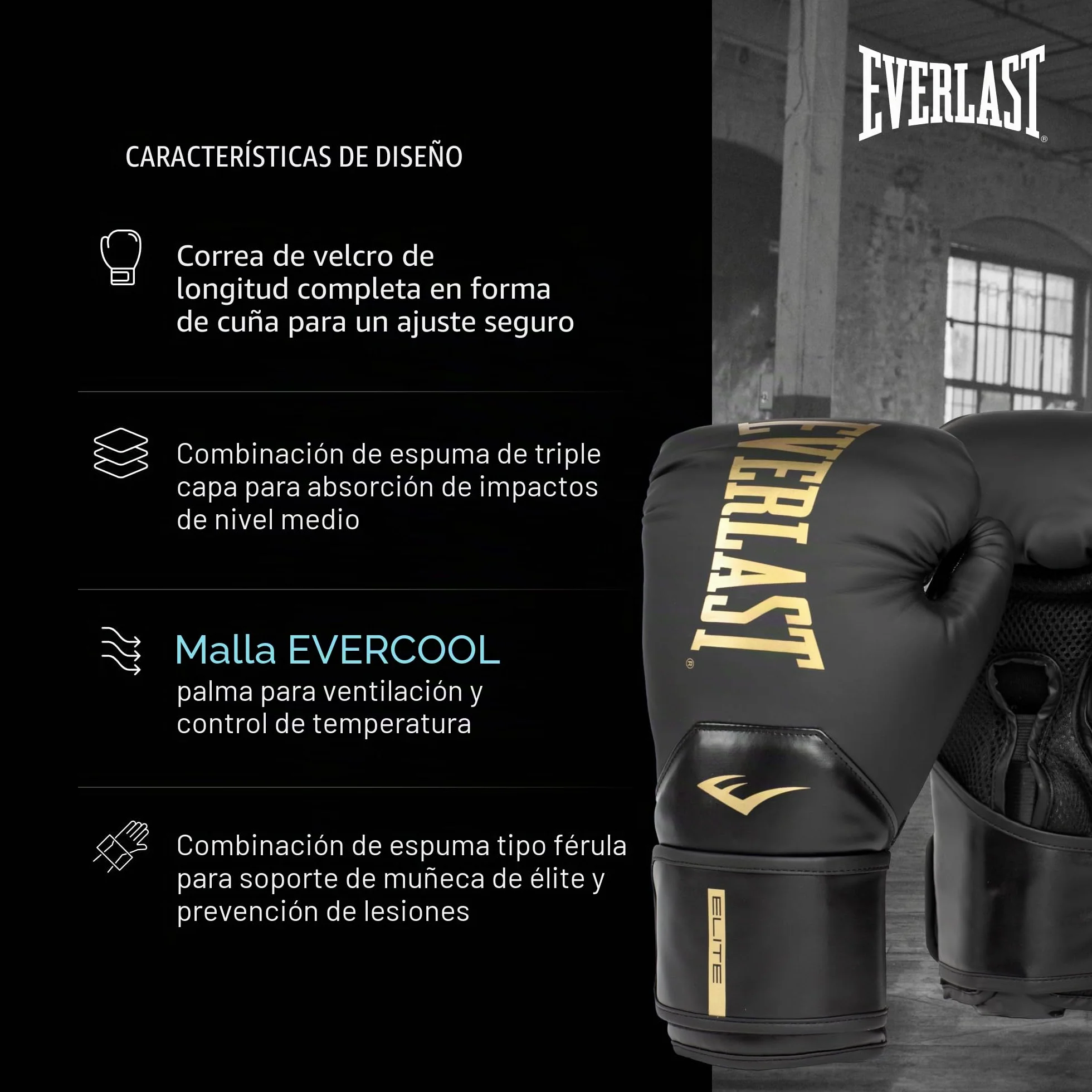Everlast Guantes de Entrenamiento Unisex Elite