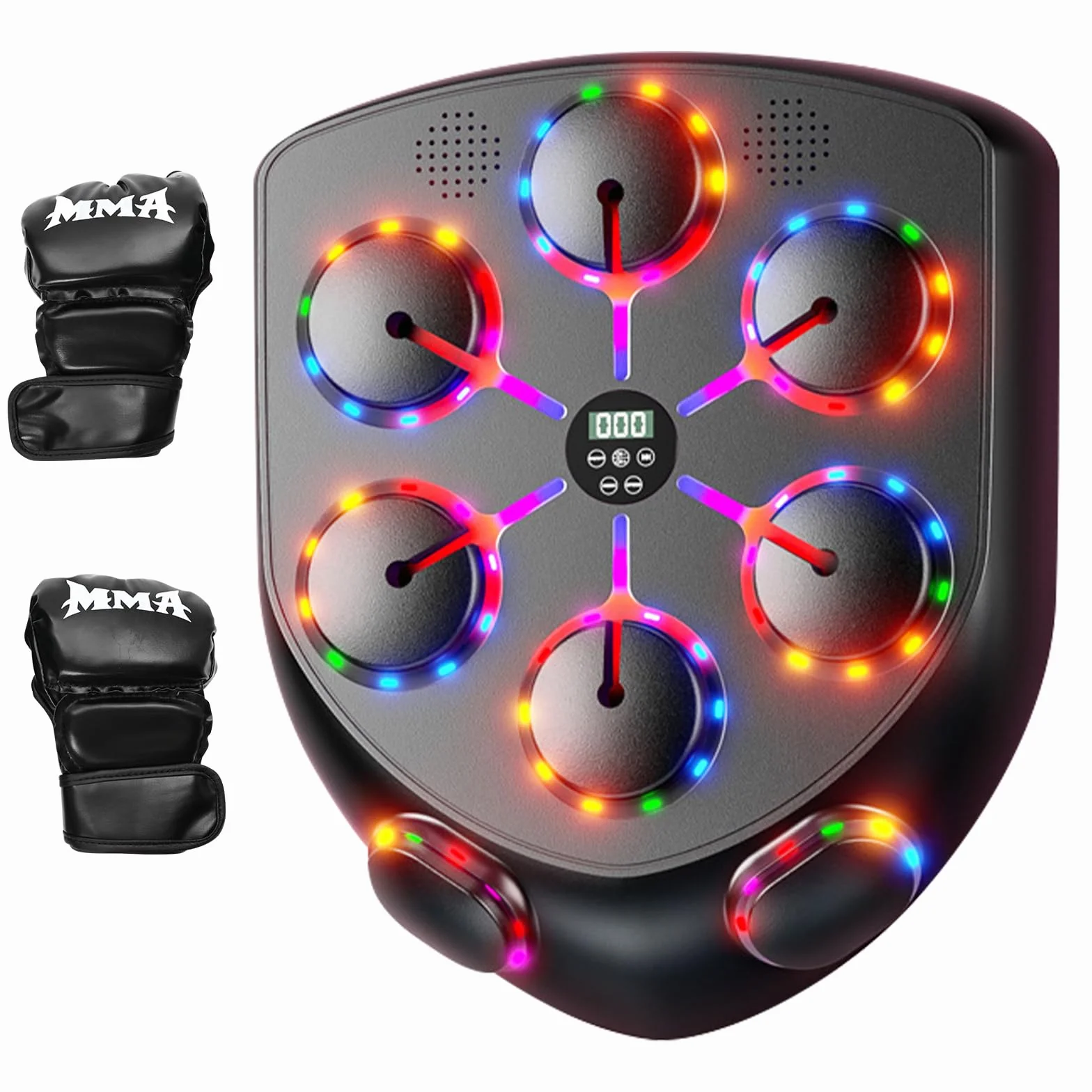 Ark miido Music Boxing Machine Bluetooth con Guantes, 9 Modos de Velocidad, Boxeador de Pared para Entrenamiento de Boxeo Adulto