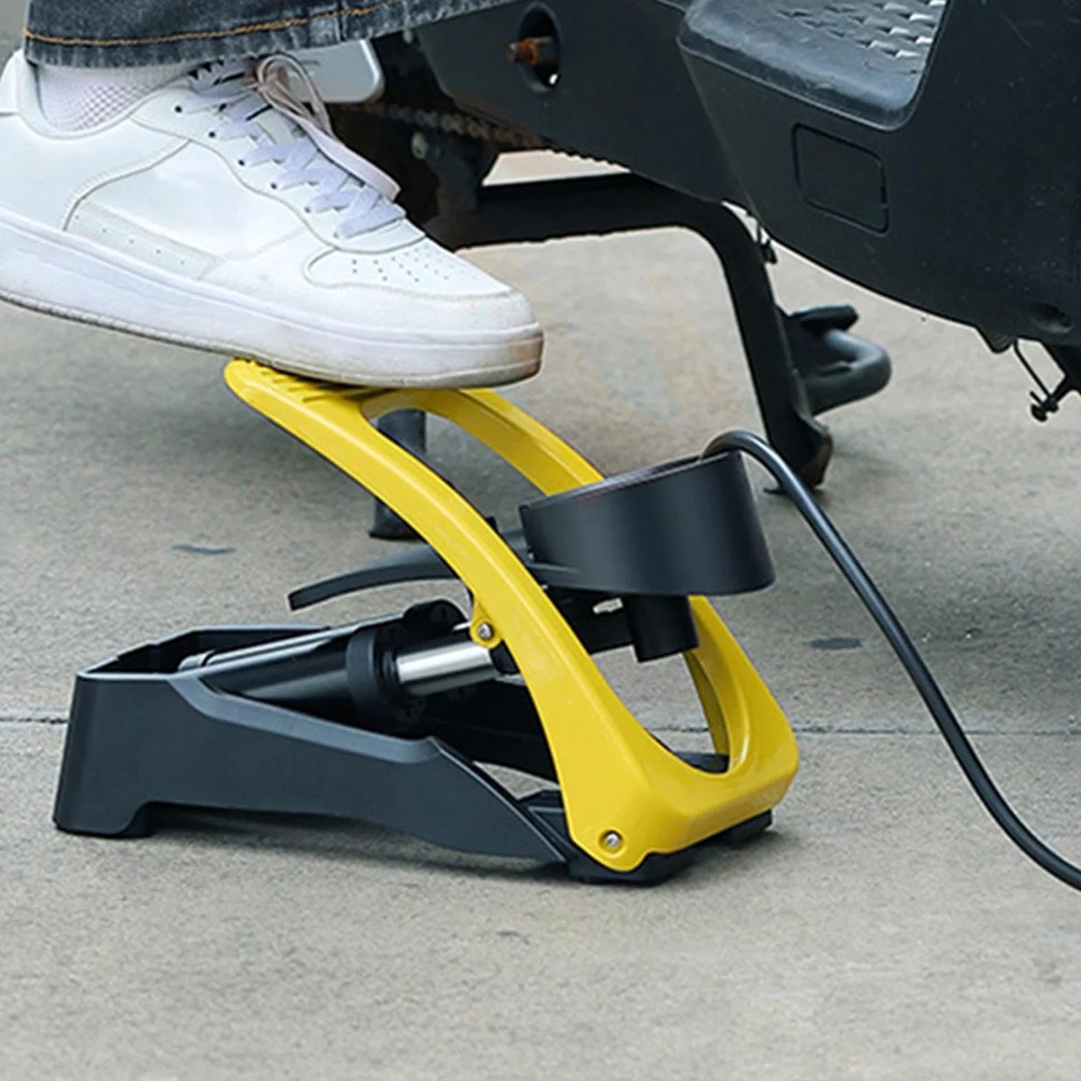Bomba de pie – Bomba de Suelo portátil – Bomba de Aire de pie para Pelota de Ejercicio, Bomba de neumáticos de Mano, Bomba de pie para Pelotas, Piscina Inflable, Flotador | Bomba Pie Coche Motocicleta Bicicleta s Accesorios Automóvil Ciclismo Herramienta