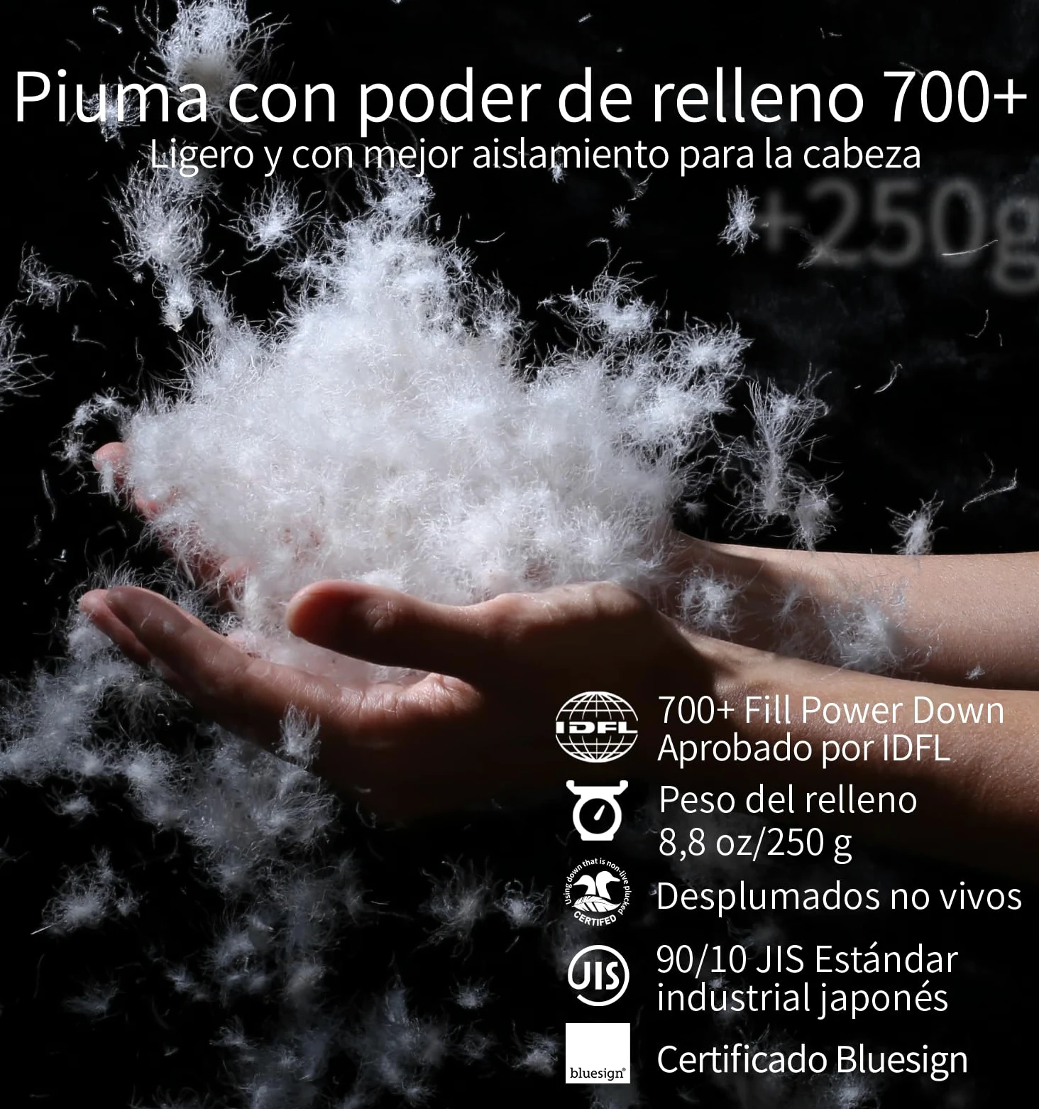 Litume Saco de Dormir Ultraligero y Compacto para Verano y 3 Estaciones, con 700+ Fill Power de Plumas, Saco Mumiiforme Portátil para Senderismo, Viajes, Camping y Mochilear Adultos montañismo