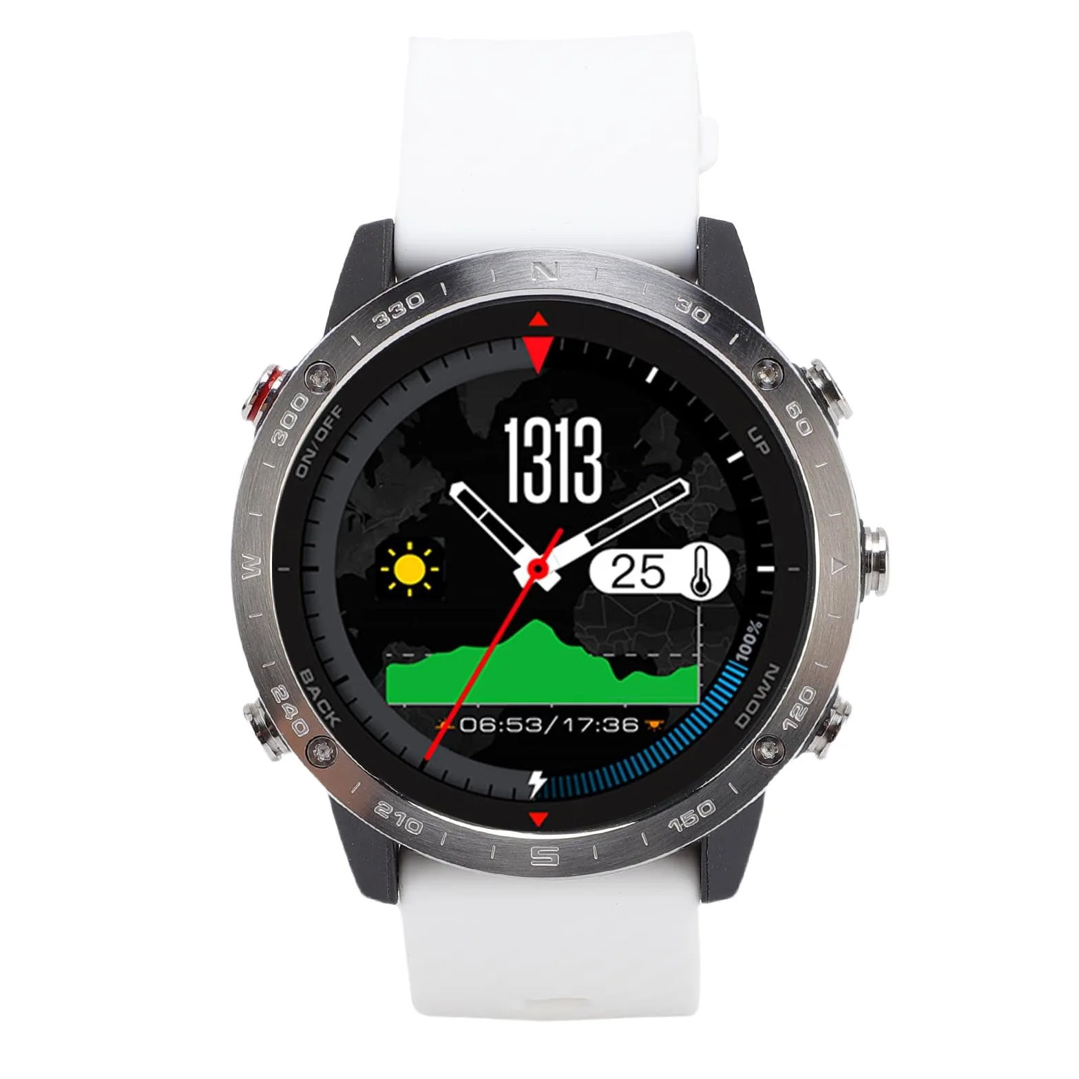 Drfeify Reloj de Buceo con Sensor de Profundidad | Clasificación de Agua de 50 M para Natación, Carcasa de Aleación de Ti, Notificaciones Inteligentes, Batería de Larga