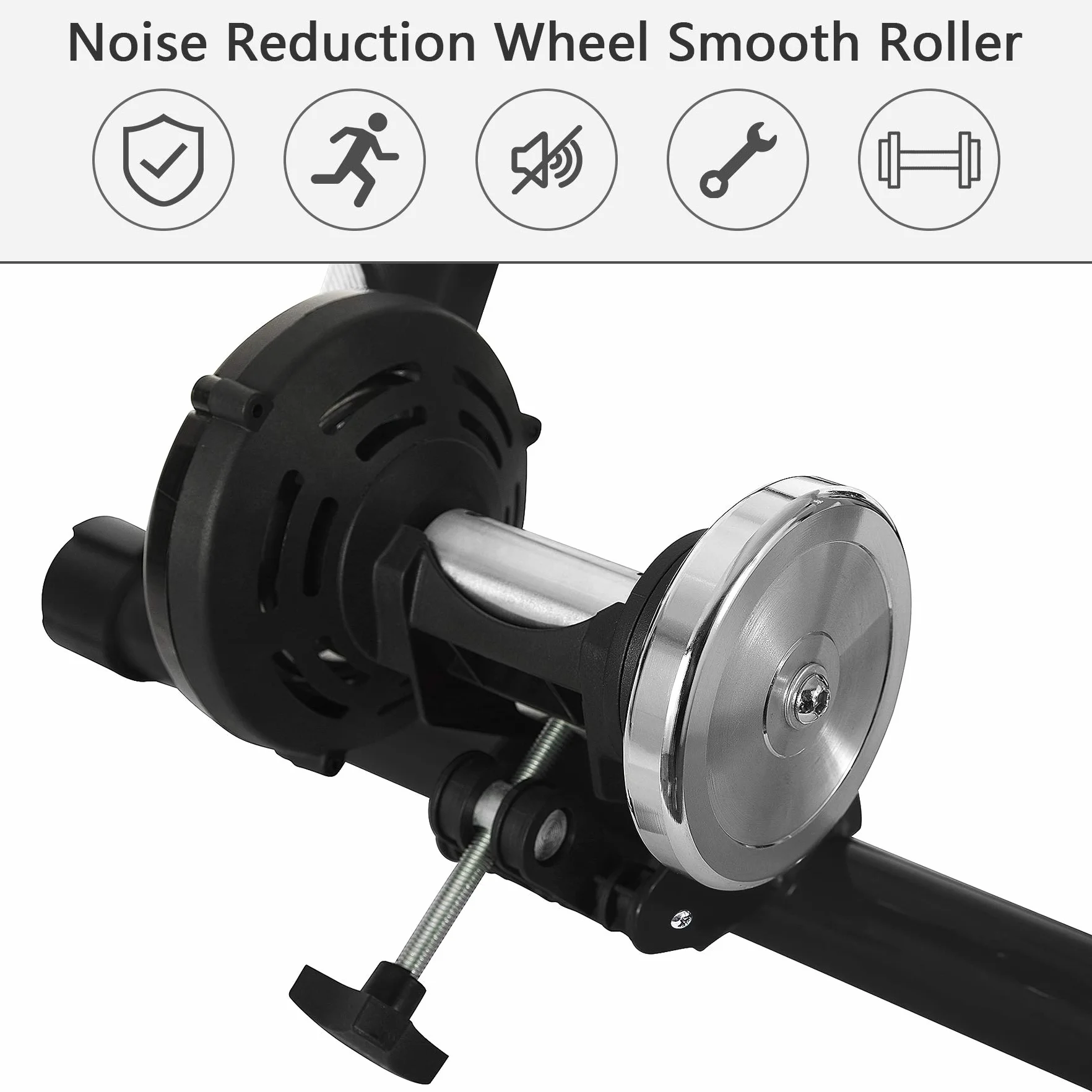UNISKY Soporte magnético para bicicleta con 6 niveles de resistencia, apto para ruedas de 26 a 28 pulgadas, 700C