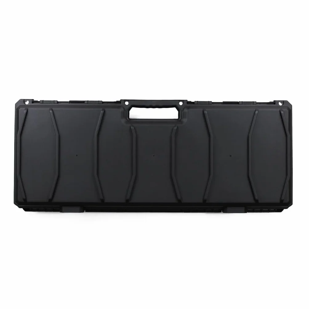 Genérico Maleta Rígida para Fusil, 87,5 x 35,5 x 10,8 cm, Interior Espuma Huevera, Color Negro. para Airsoft y Aire comprimido