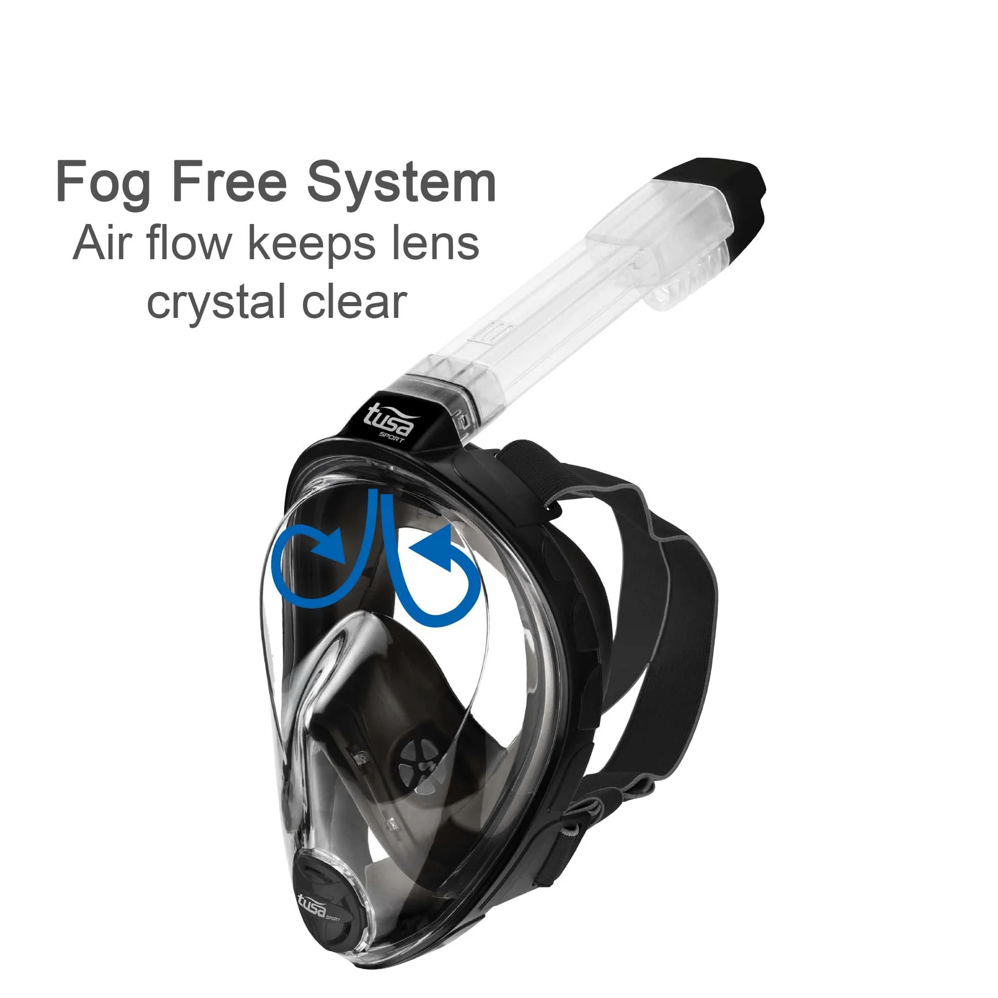 TUSA - Máscara de snorkel de cara completa
