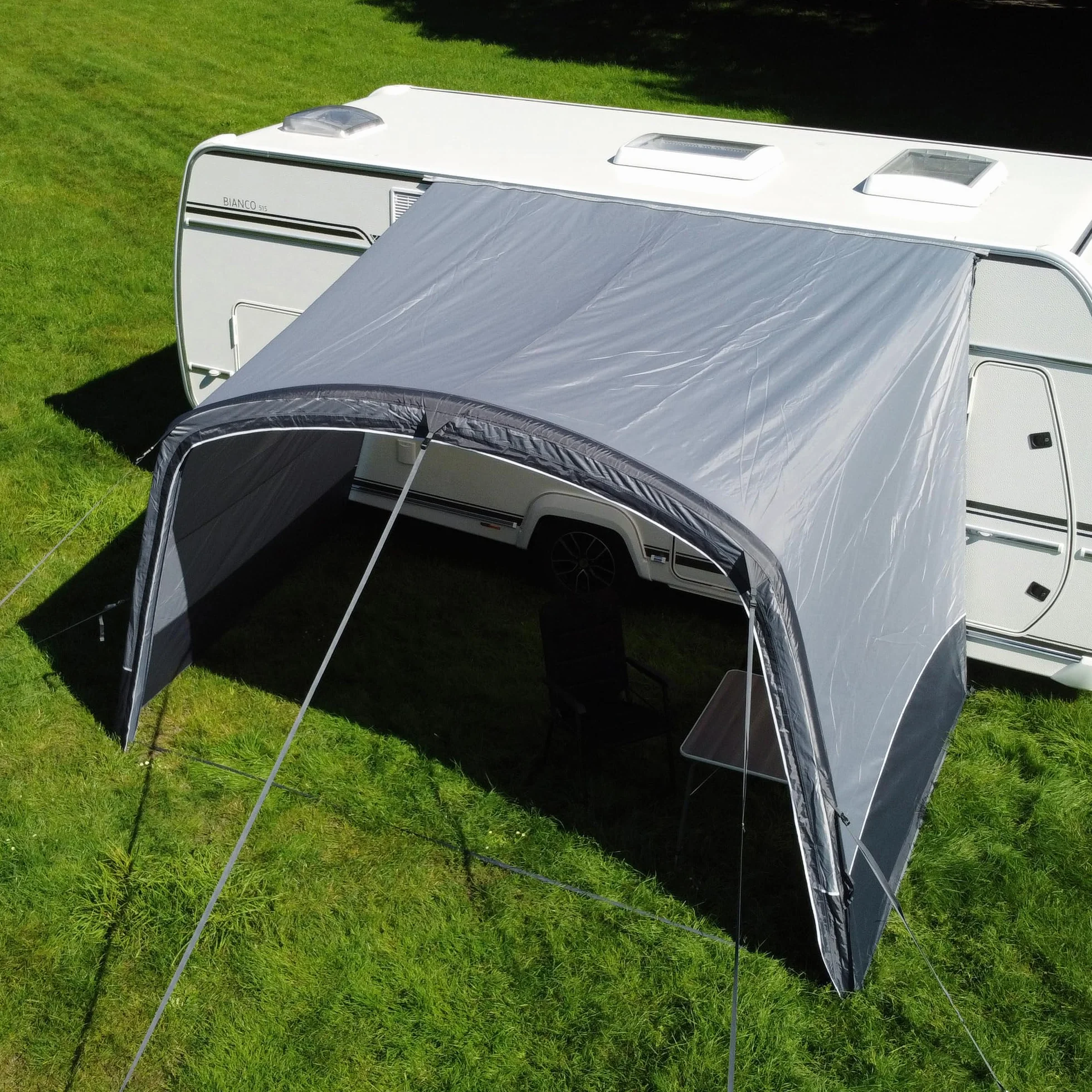 your GEAR Otranto Air - Techo solar inflable de 380x250 cm, columna de agua de 5000 mm, ideal para caravanas y autocaravanas, protección solar