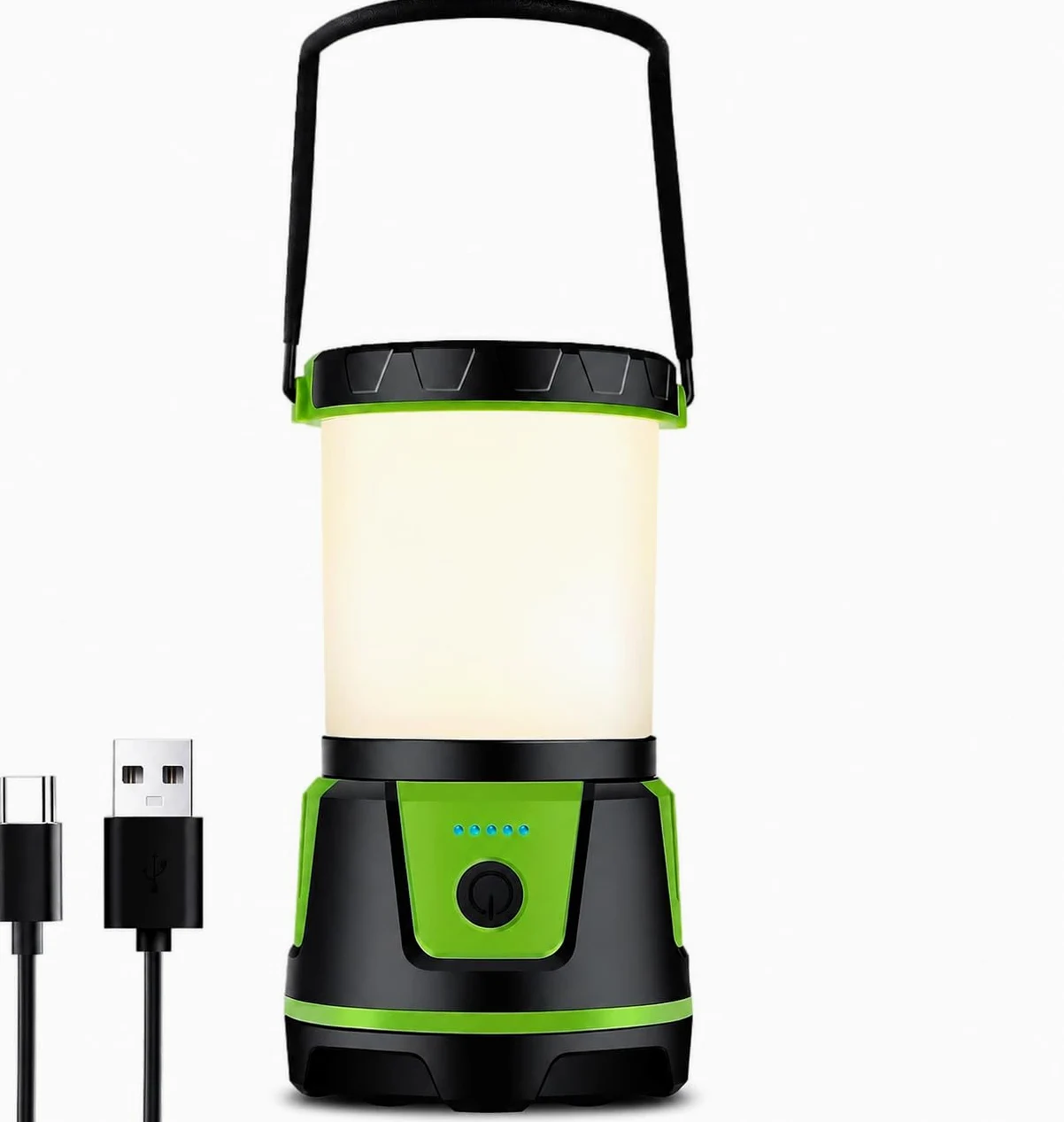 Linterna de camping de 3000 lúmenes altos, luz alimentada por batería con 5 modos, linternas recargables impermeables IP54, linterna LED portátil de 12 pulgadas para cortes de energía, emergencias,