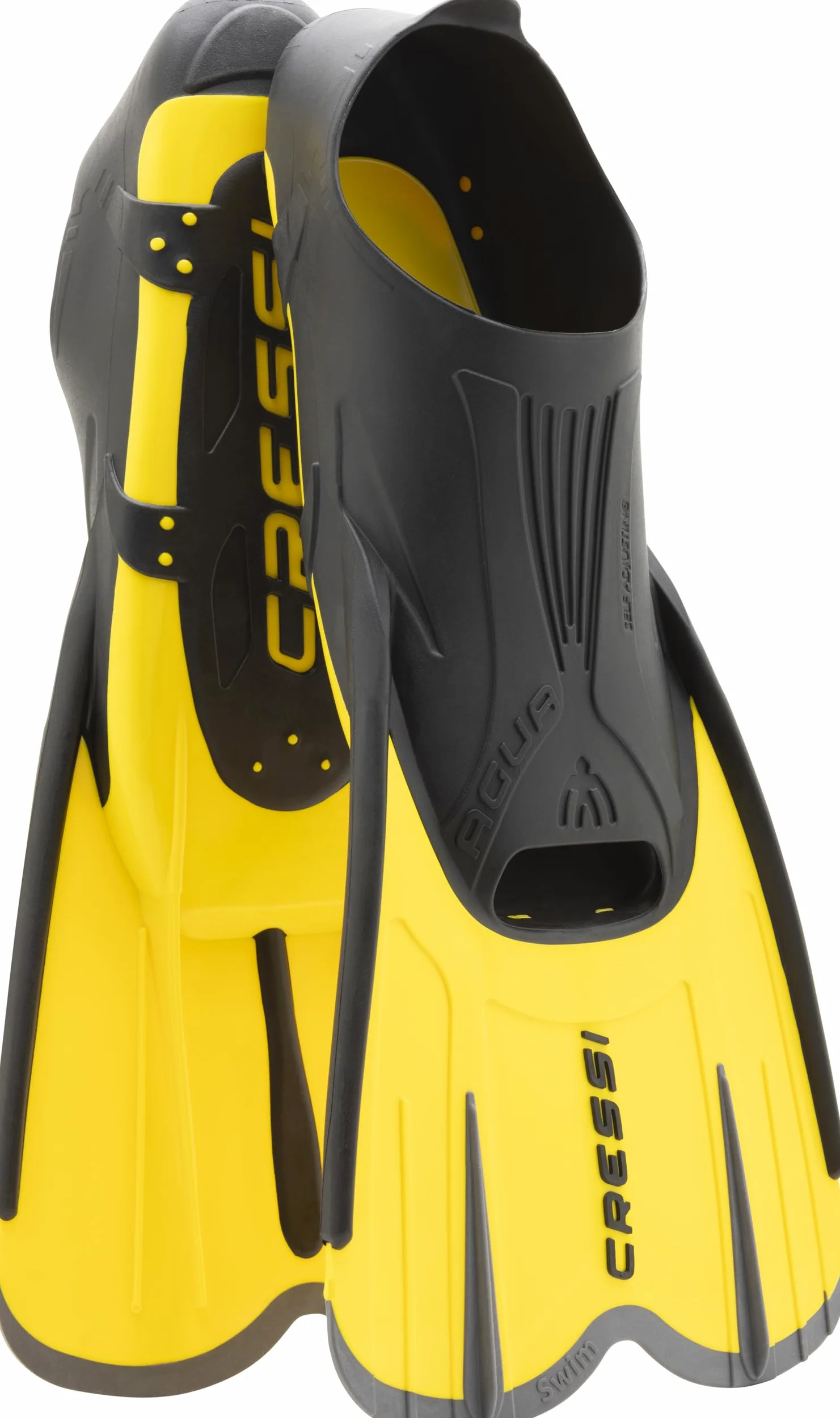 Cressi - Aletas de natación Cortas y Ligeras para Adultos con Bolsillo Completo autoajustable para el pie, Viajar, Pantalones Cortos de Agua: Fabricado en Italia