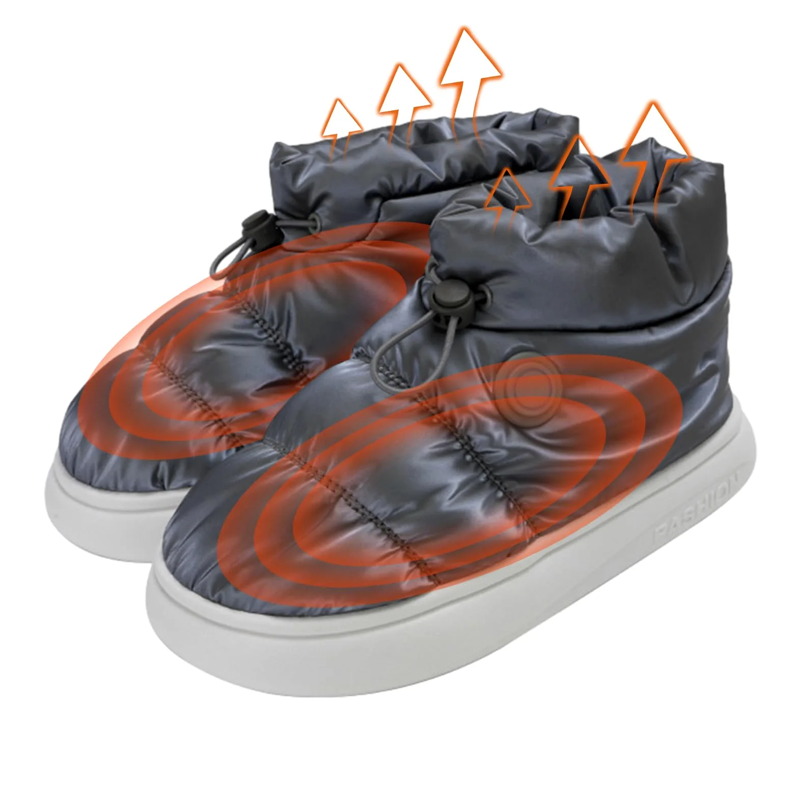 Calor, botas calefactadas - Unisex recargable eléctricamente aislado - Calentado para hombre Recargable, Calentadores de pies eléctricos, calefacción de pies térmicos, accesorios para el hogar
