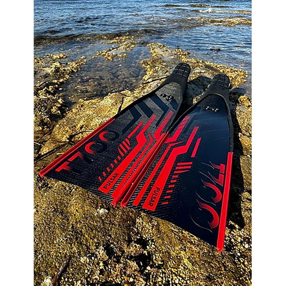 EPSEALON Aletas Carbone Pulsar T700 (Hard) Caza bajo el agua buceo apnea apnea Freediving Spearfishing Fins