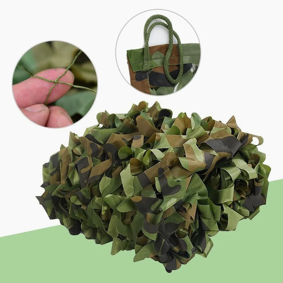 Red impermeable de camuflaje 3D para fotografía de vida silvestre, 8 x 8 m, cubierta al aire libre, perfecta para caza, observación de aves y observaciones de la naturaleza