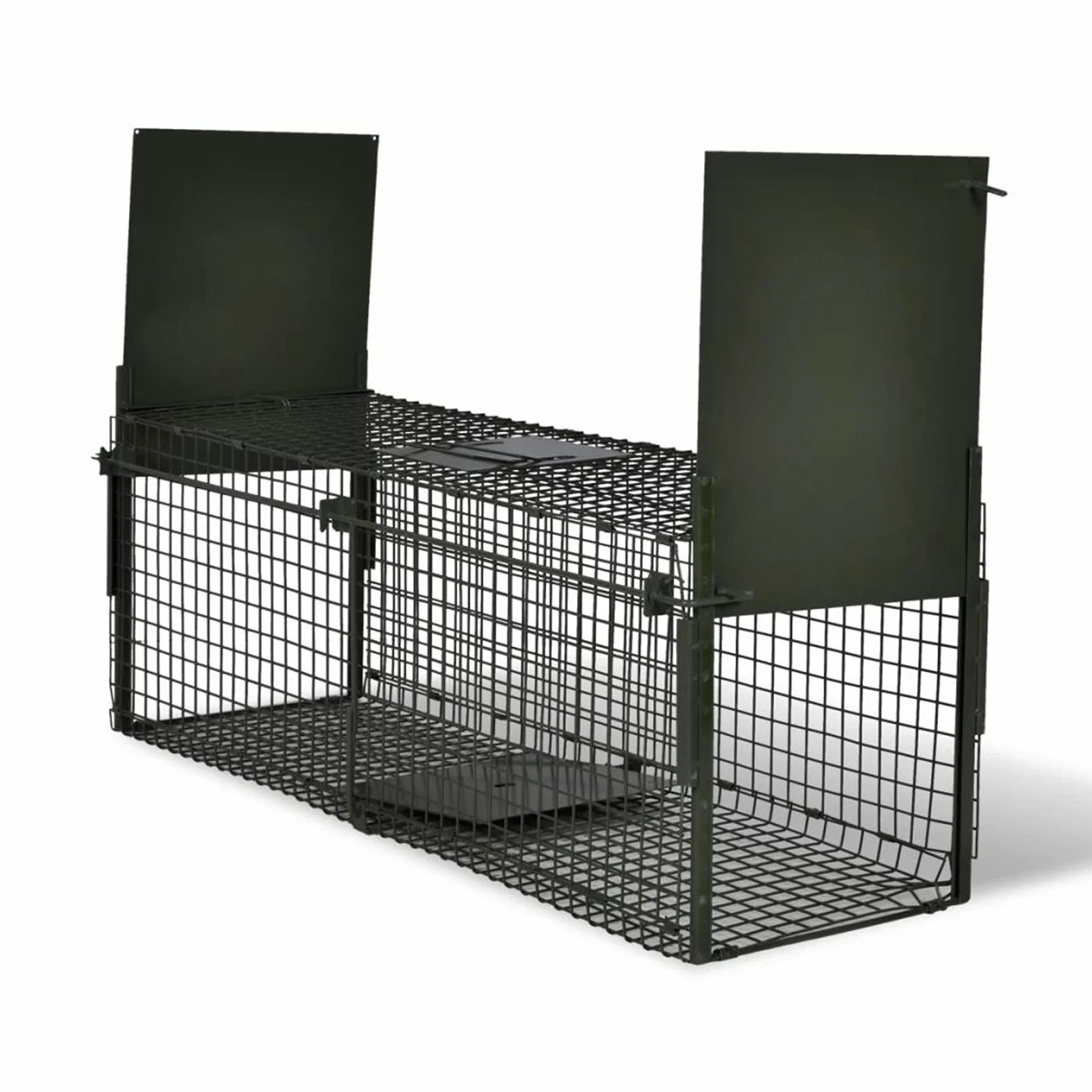 MOONAIRY Trampa para Animales Vivos 2 Puertas, Jaula Trampa para Gatos, Puesto De Caza, Puesto De Caza, Jaula Trampa