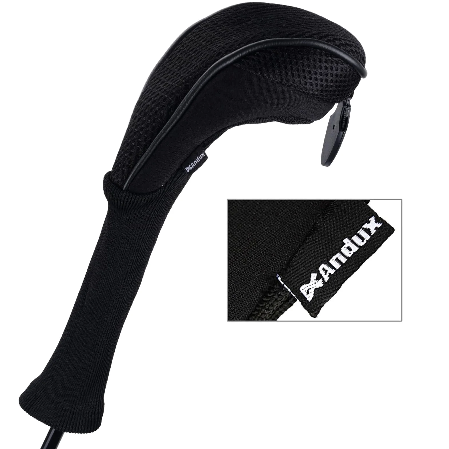 Juego de 4 fundas para cabezales de palos de golf con números intercambiables. De Andux. Juego de 4 unidades.