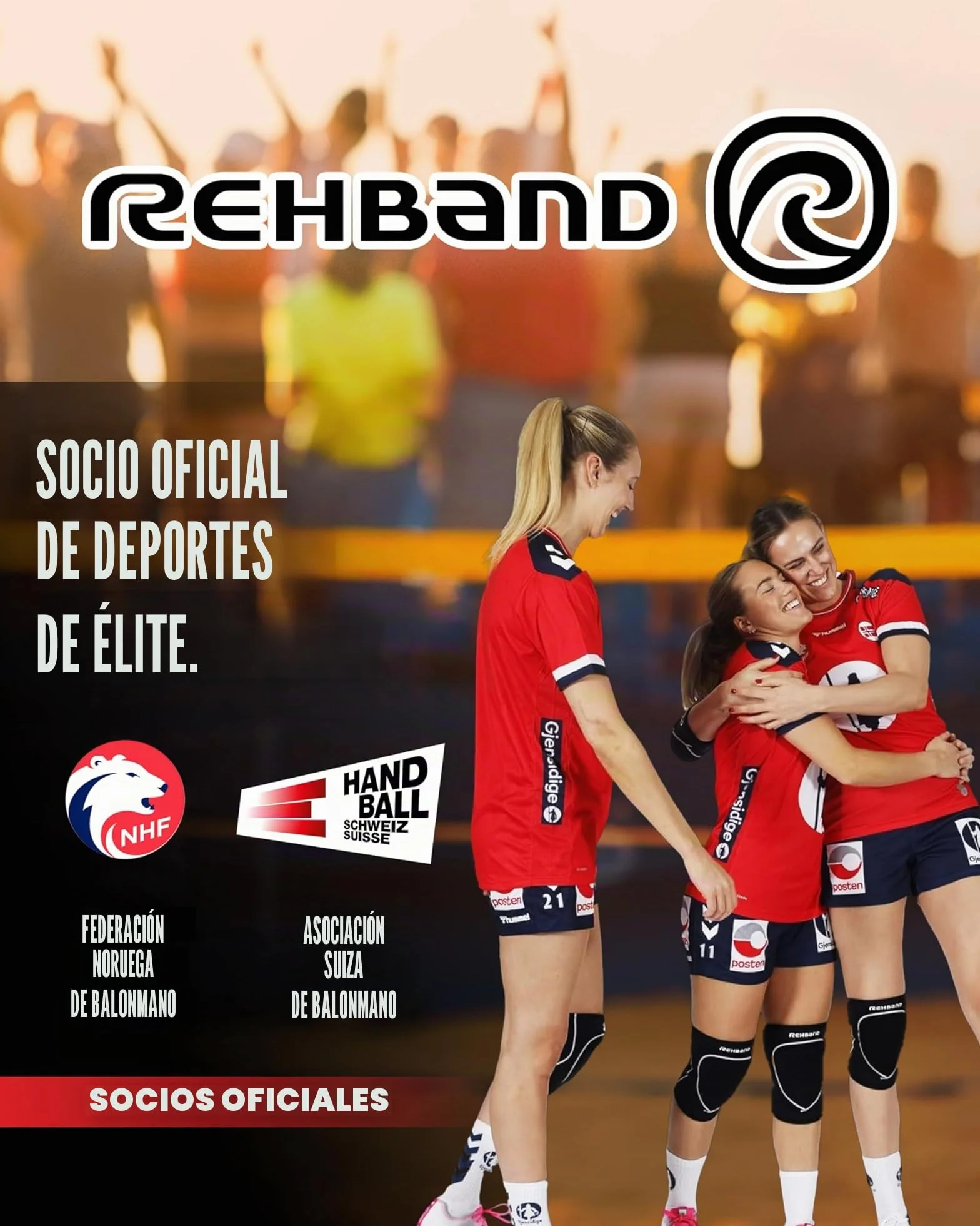 Rehband Rodilleras deportivas de neopreno para voleibol, balonmano y deportes de sala, ajuste ceñido y cómodo, protección de rodilla unisex, negro, 1 par, talla M