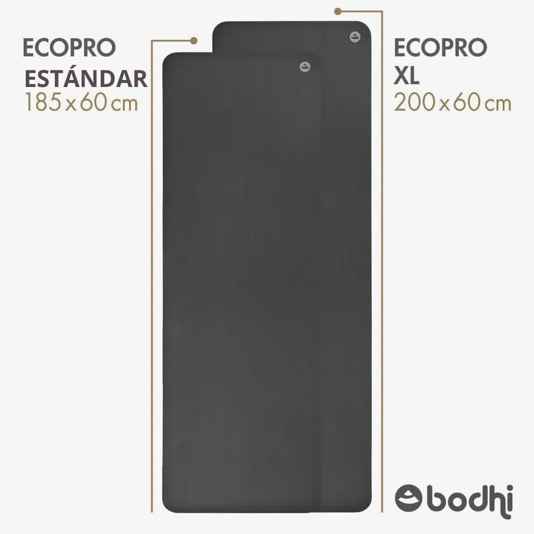Bodhi Esterilla de yoga Eco Pro Diamond | Ultra Grip | 100% caucho natural | Ecológica | Esterilla profesional para pilates y gimnasia | Ideal para yoga dinámico y yoga caliente | 185 x 60 x 0,6 cm