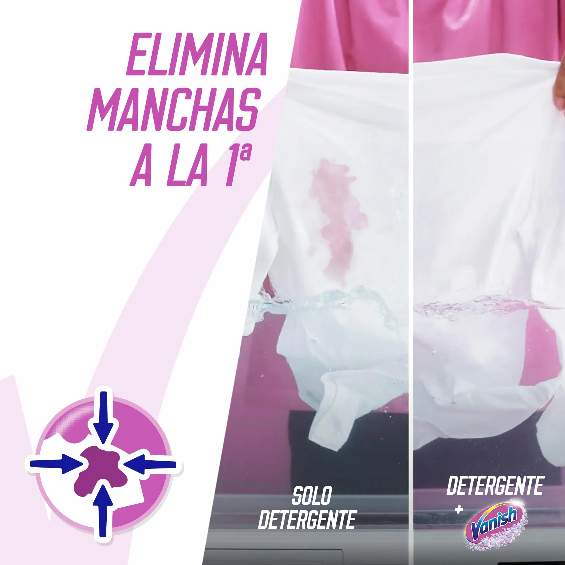 Vanish Oxi Action Quitamanchas Blanqueador en Polvo Ropa Blanca Sin Lejía 960gr
