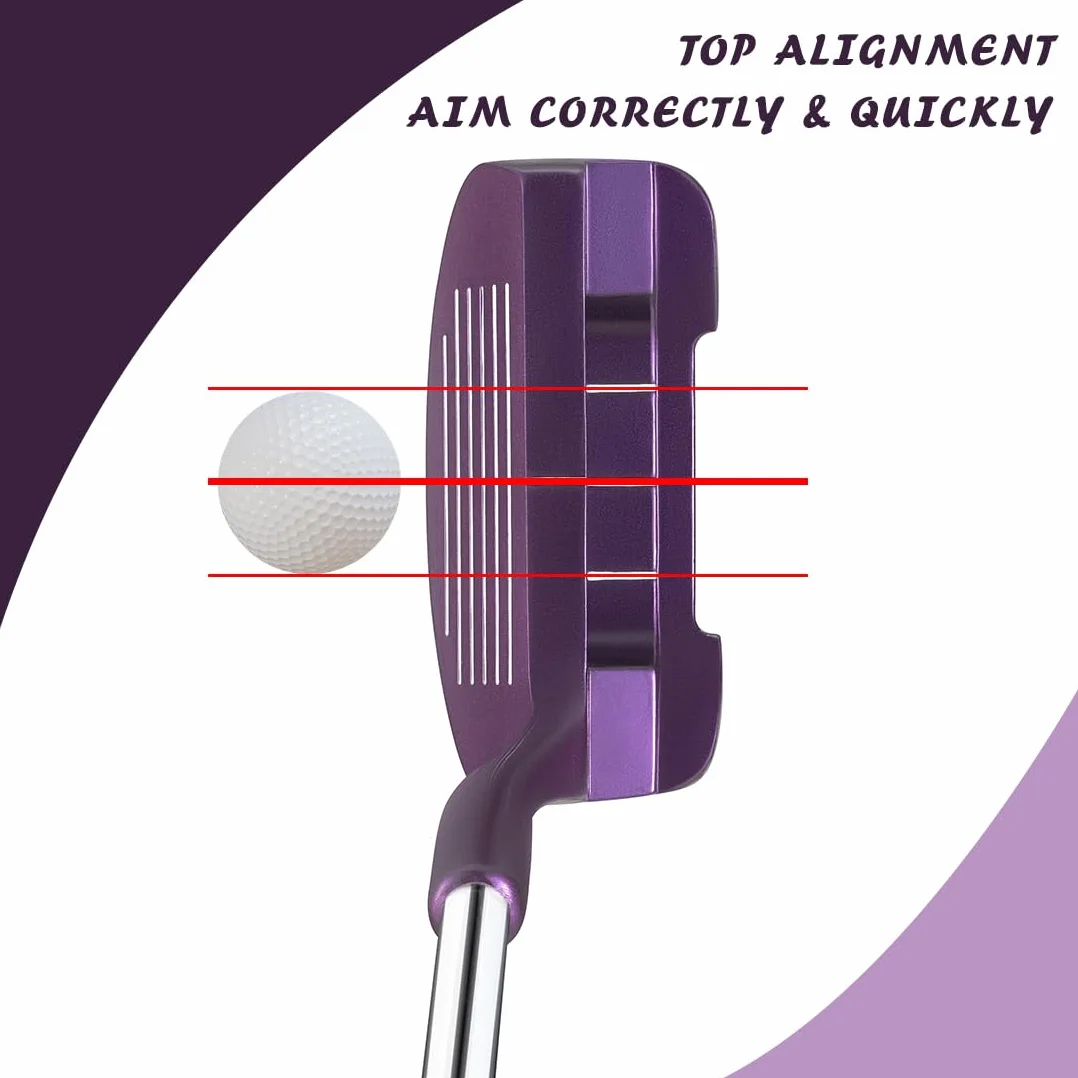 MAZEL Chipper Golf Club de golf de 36/45 grados para hombres y mujeres, para mano derecha, mejora tu juego corto (mano derecha púrpura, derecha, 36 grados)