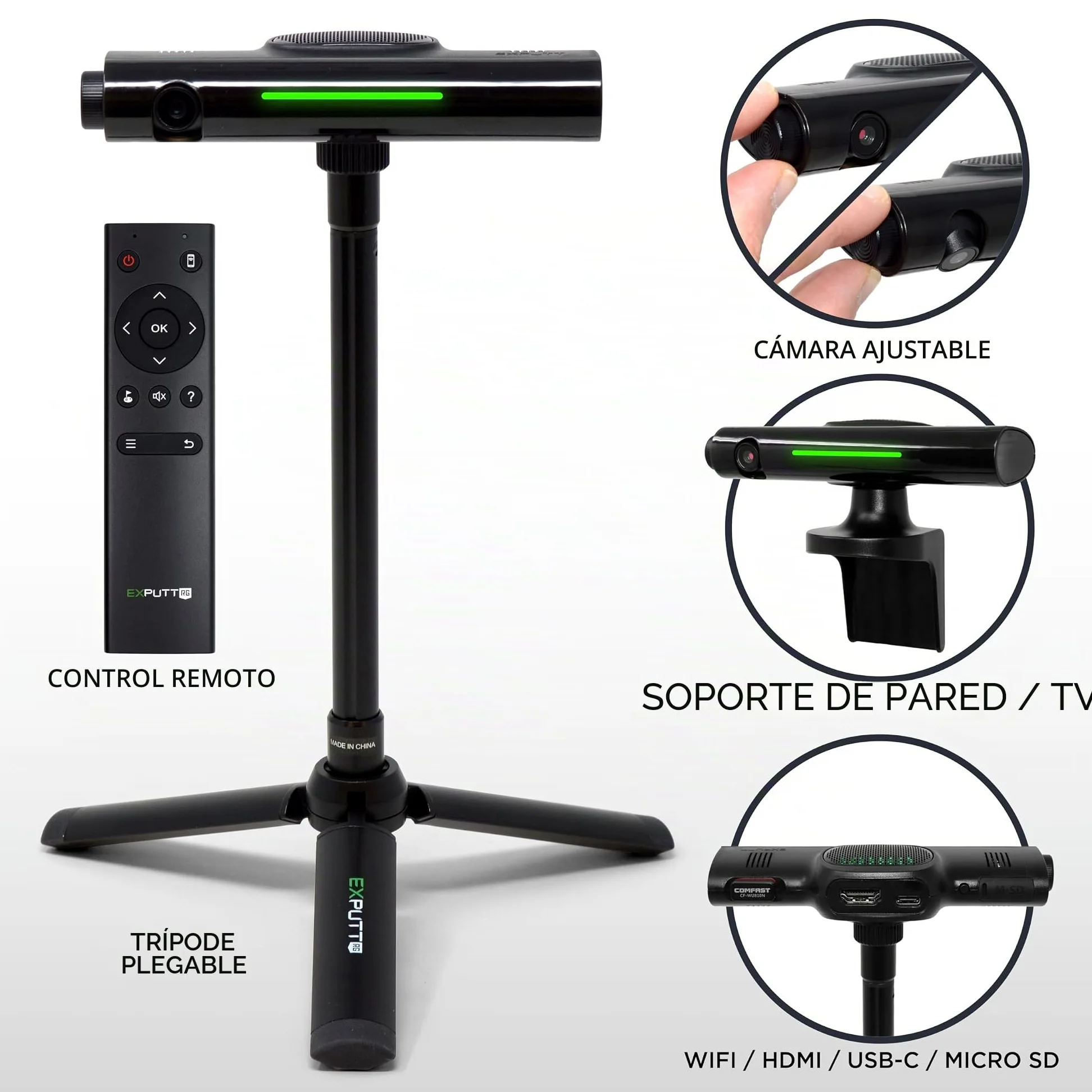 ExPutt EX500D Simulador de Putting de Golf Profesional, simulador de Golf en casa, perfecciona tu Putt Swing en Cualquier Momento y en Cualquier Lugar