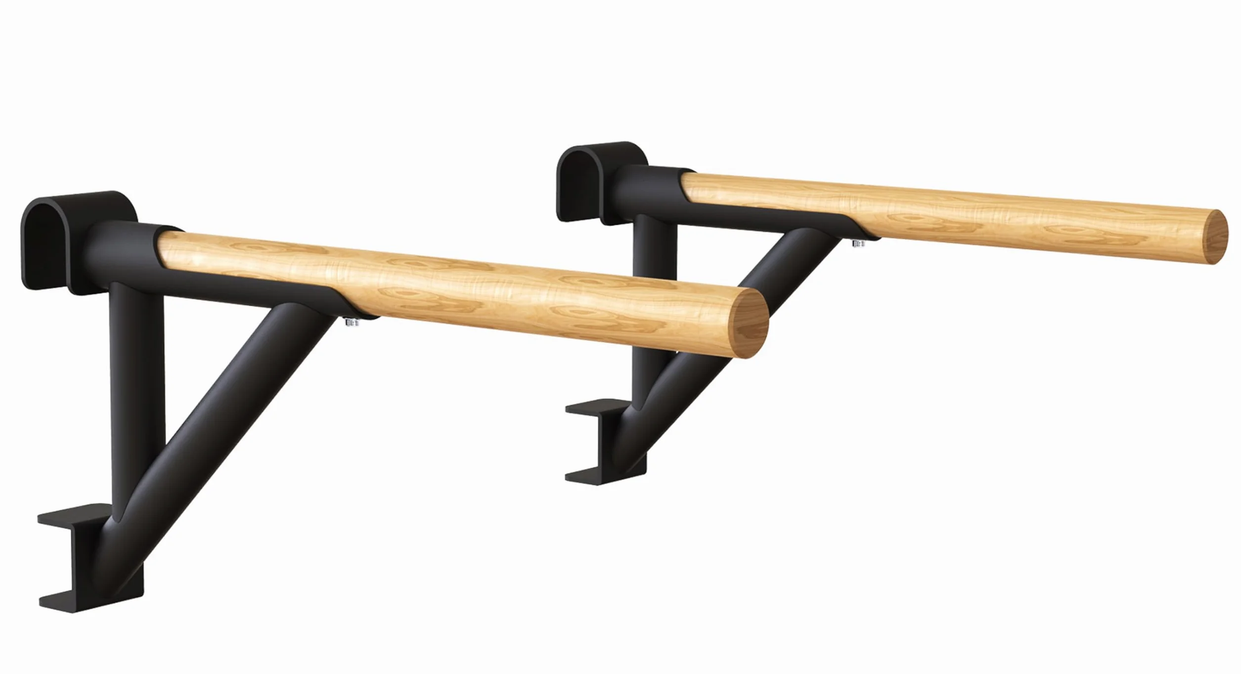 JK FITNESS Espaldera sueca multifuncional de madera y acero | Barra para dominadas y tomas Dip | Escalera para gimnasia, escalera sueca, espaldera, gimnasio o casa | Robusto