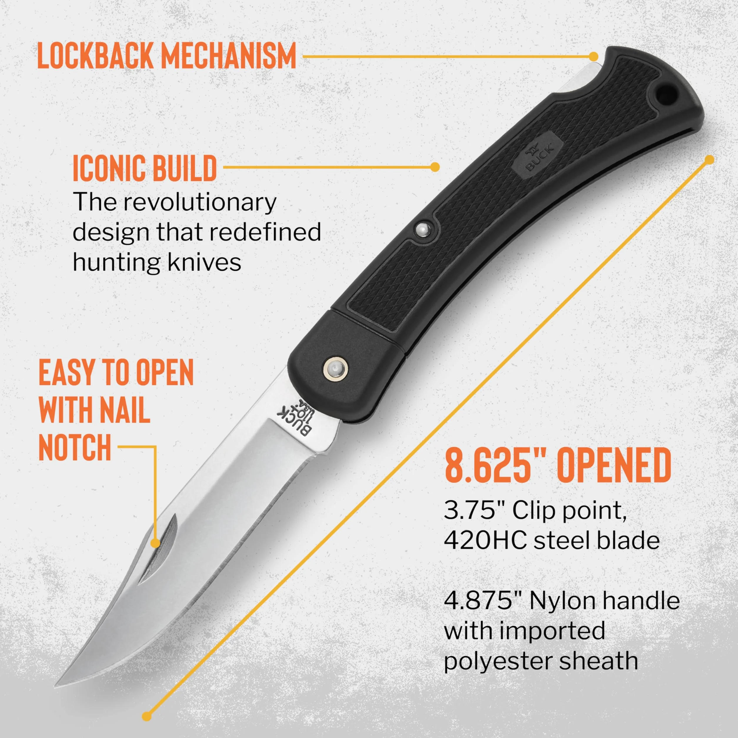 Buck Folding Hunter Navaja