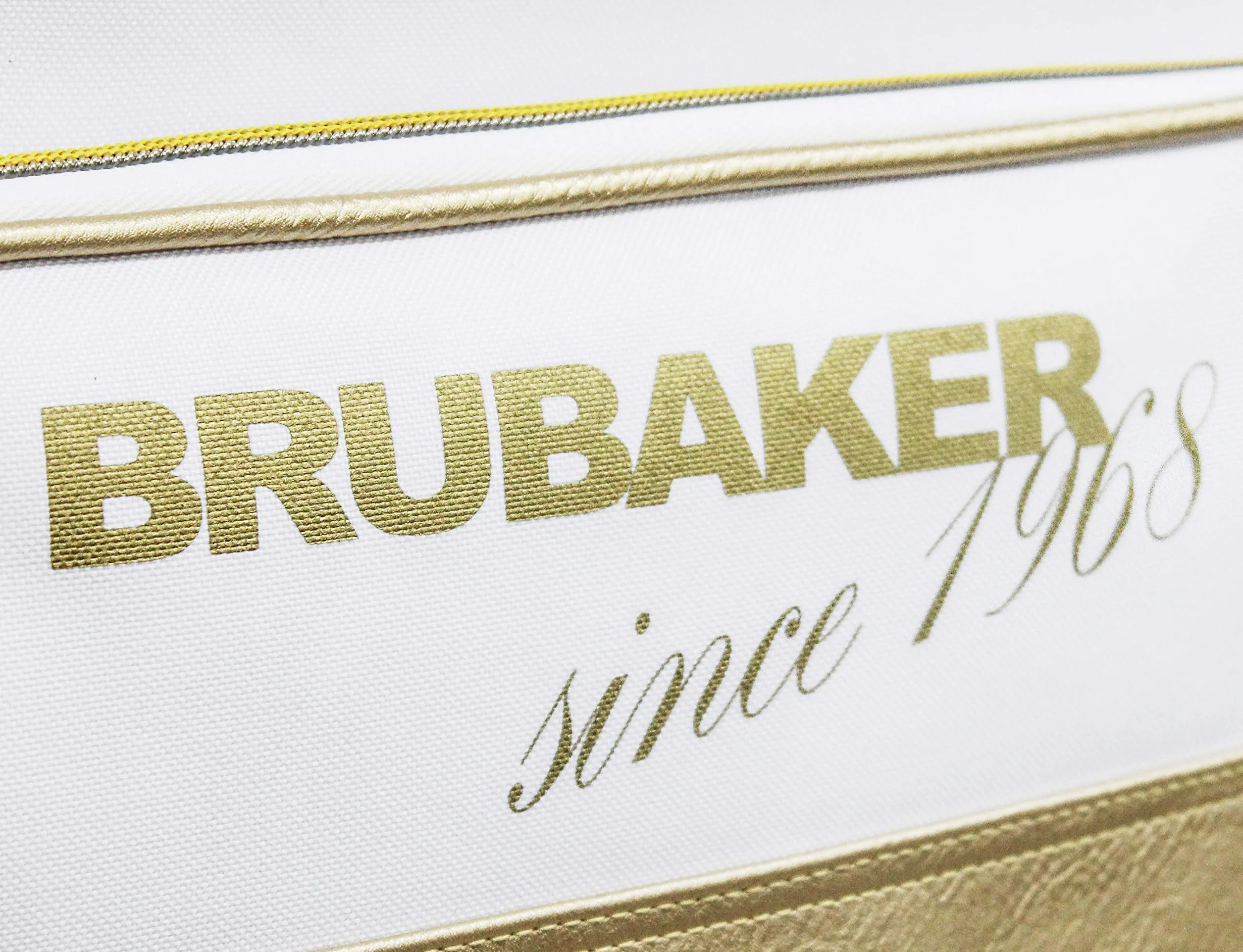 BRUBAKER St. Moritz Bolsa de Deporte Mochila para Botas de esqui Casco Accesorios Blanco Dorado