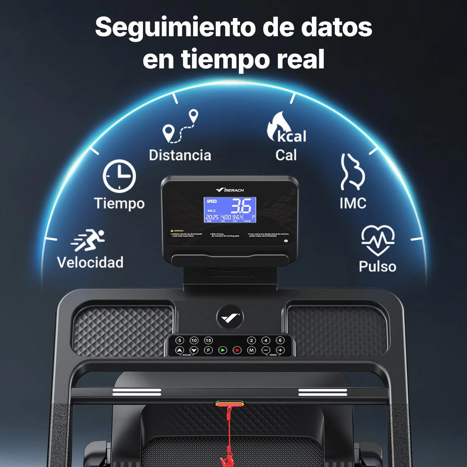 MERACH Cinta de Correr Plegable 46*120 CM/46*140 CM, 18% Inclinación Automática Cinta de Andar, 3.5HP Walking Pad, 14KM/H Caminadora Electrica para Hogar/Oficina, 159KG Treadmill for Home, LCD, App