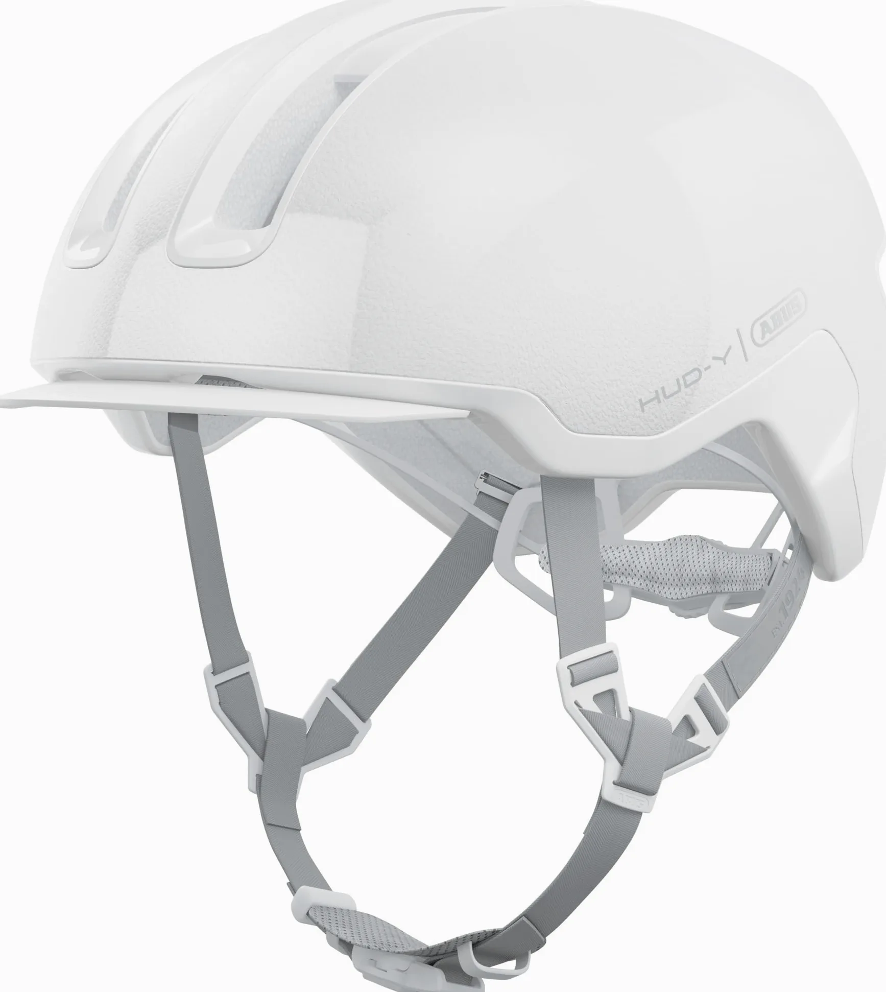 ABUS Casco de Bicicleta HUD-Y con Luz Trasera, Puristic, L | Casco urbano con cierre magnético y luz trasera recargable, para ocio y ciclismo urbano, mujer y hombre
