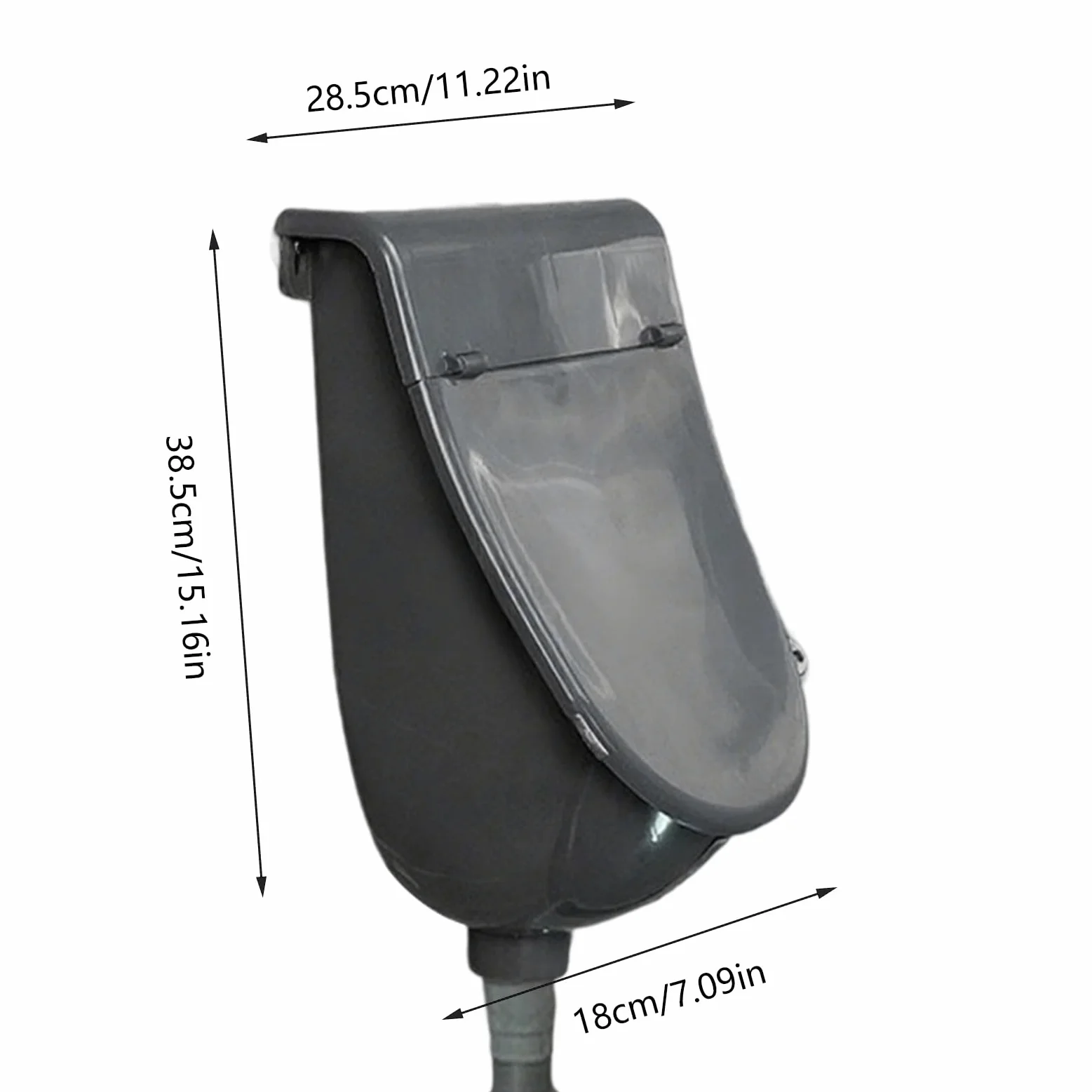 Urinarios Para Baño De Hombres Tapa Anti-Olor Estilo WC Hombre Montaje | Urinario para exteriores Hogar, Cobertizo, Jardín, Autocaravana, Garaje, Camping, Obra, Parque Público, Gimnasio