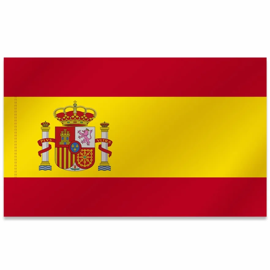 Bandera de España Constitucional - Bandera de Tela Grande tamaño: 151 x 87 cm