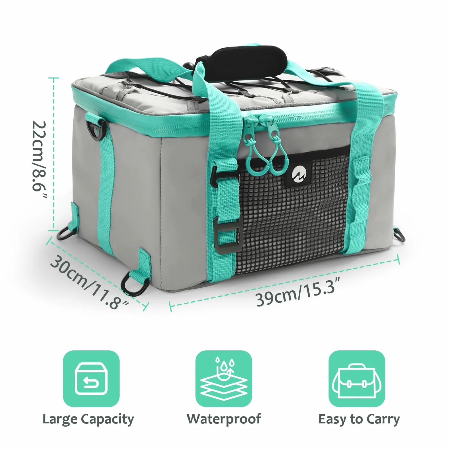 Enfriador de tabla de remo, bolsa de cubierta para tabla de remo con abridor de botellas desmontable, accesorios de tabla de remo, bolsa de refrigeración para playa, camping, kayak, viajes