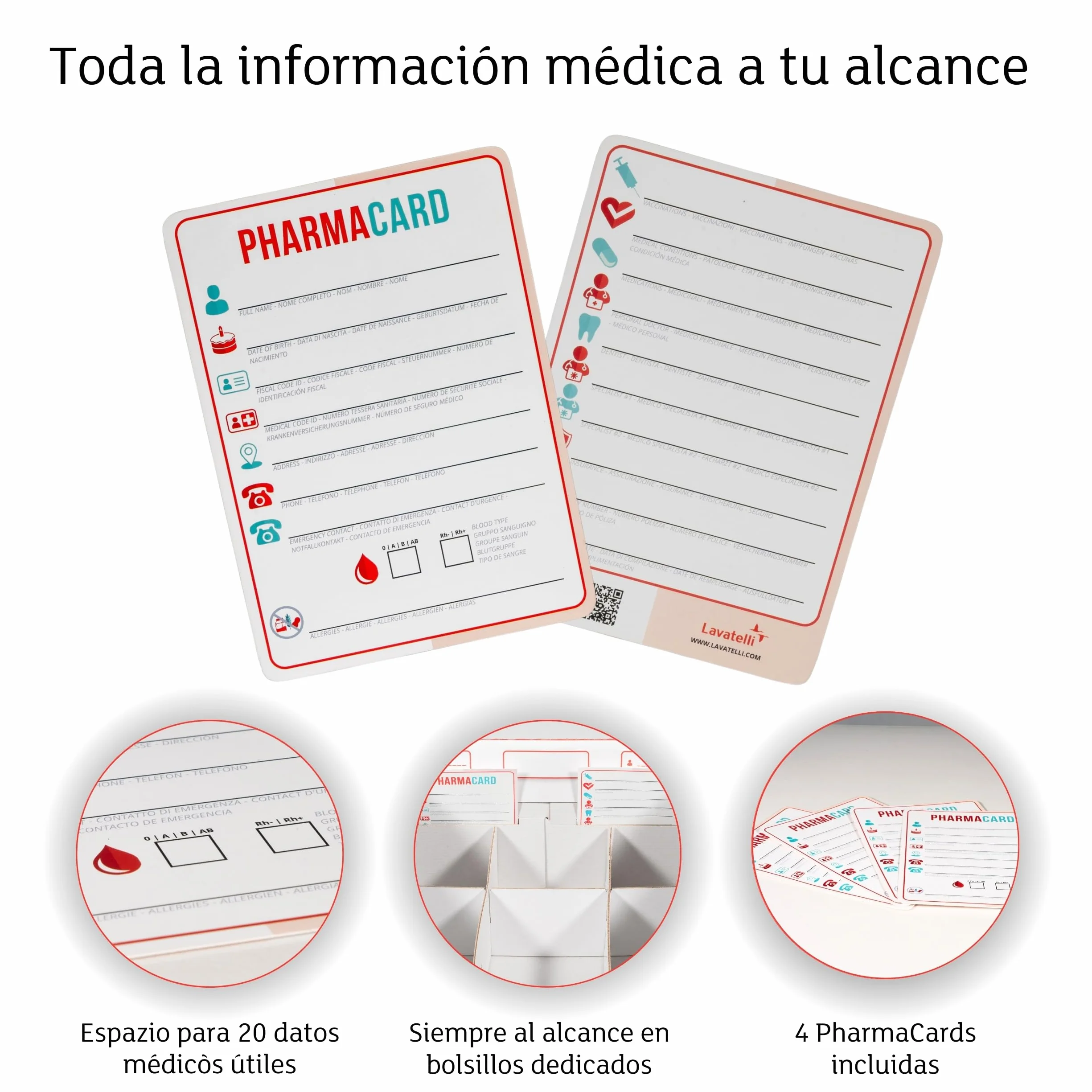 Lavatelli PHARMA ORGANIZER Caja Medicamentos Cartón Organizador Fármacos 32x42x17,5 cm