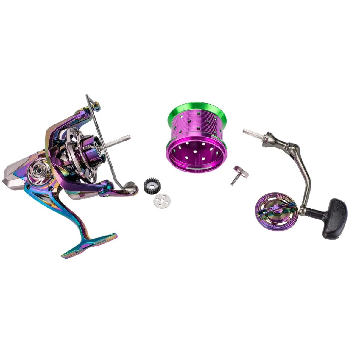 Diwa Spinning Fishing Reels 70 LBS MAX Drag Power Cojinete de Acero Inoxidable Cuerpo de Metal 8000 10000 12000 Carrete Agua Dulce Agua Salada Big-Game Surf Carrete Giratorio Ultra Suave