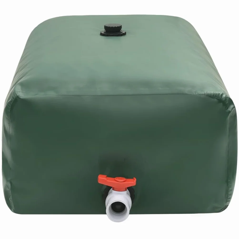 Depósito de Agua Plegable con Grifo (PVC, 360 L), Color Verde
