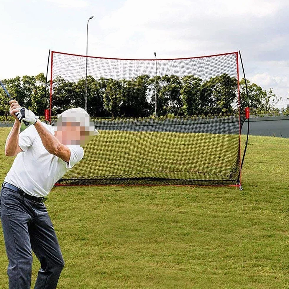JARAGAR Red de golf grande, 10 pies x 7 pies, red de práctica de golf, accesorios de golf profesionales con bolsa de transporte para entrenamiento de golpeo de golf en interiores y exteriores