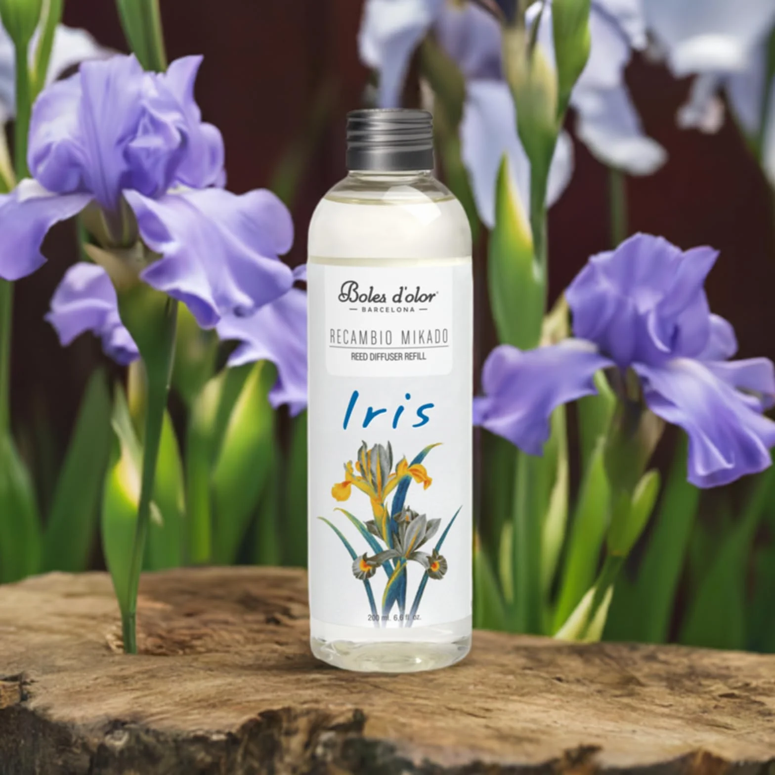 Mikado Recambio Ambientador Difusor Perfume Hogar Iris 200 ml