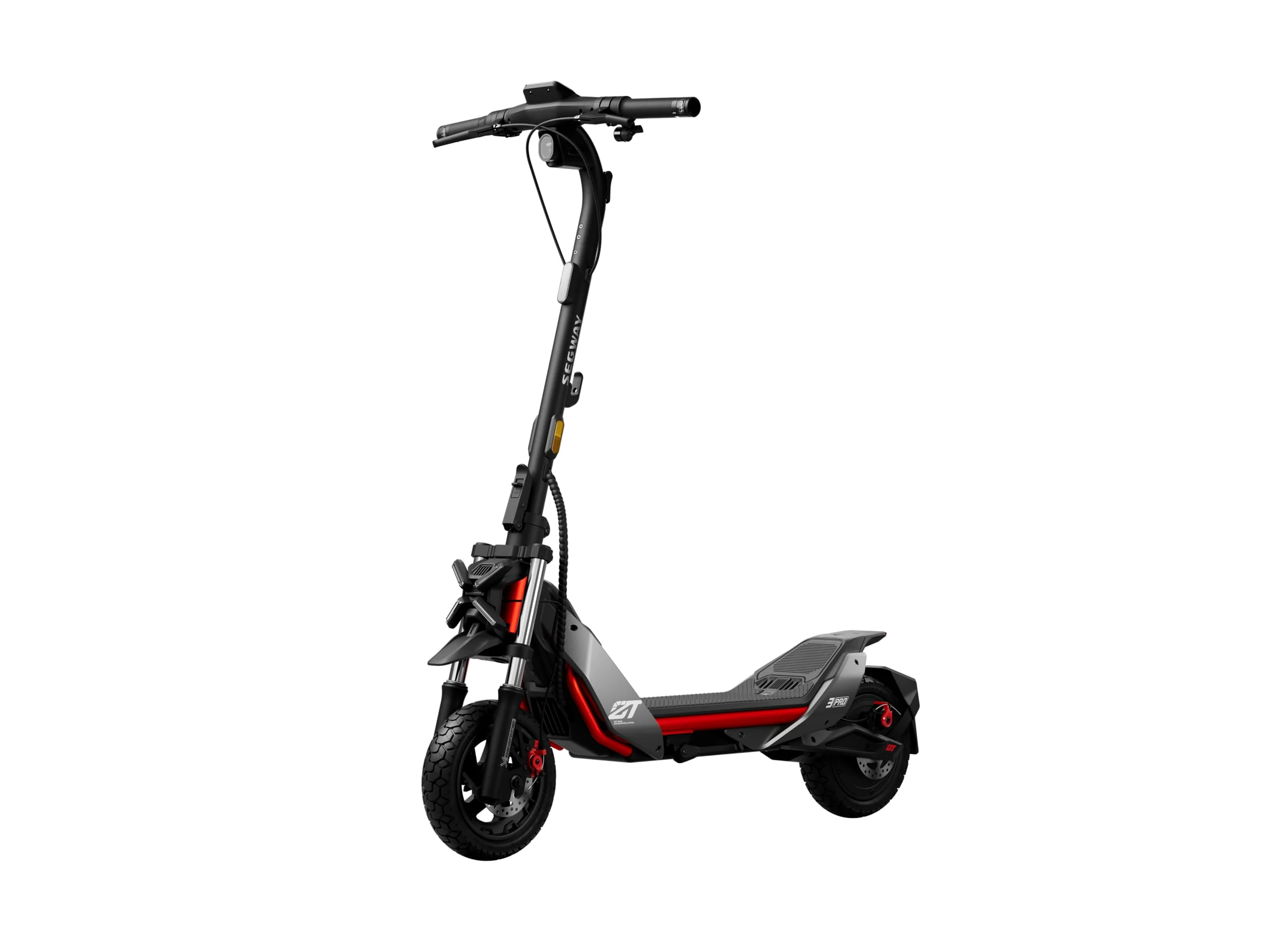 Segway-Ninebot, Patinete eléctrico, Modelo ZT3 Pro E para Adultos, 25 km/h de Velocidad máxima, ​​70 km de autonomía, Intermitentes, Suspensión Delantera
