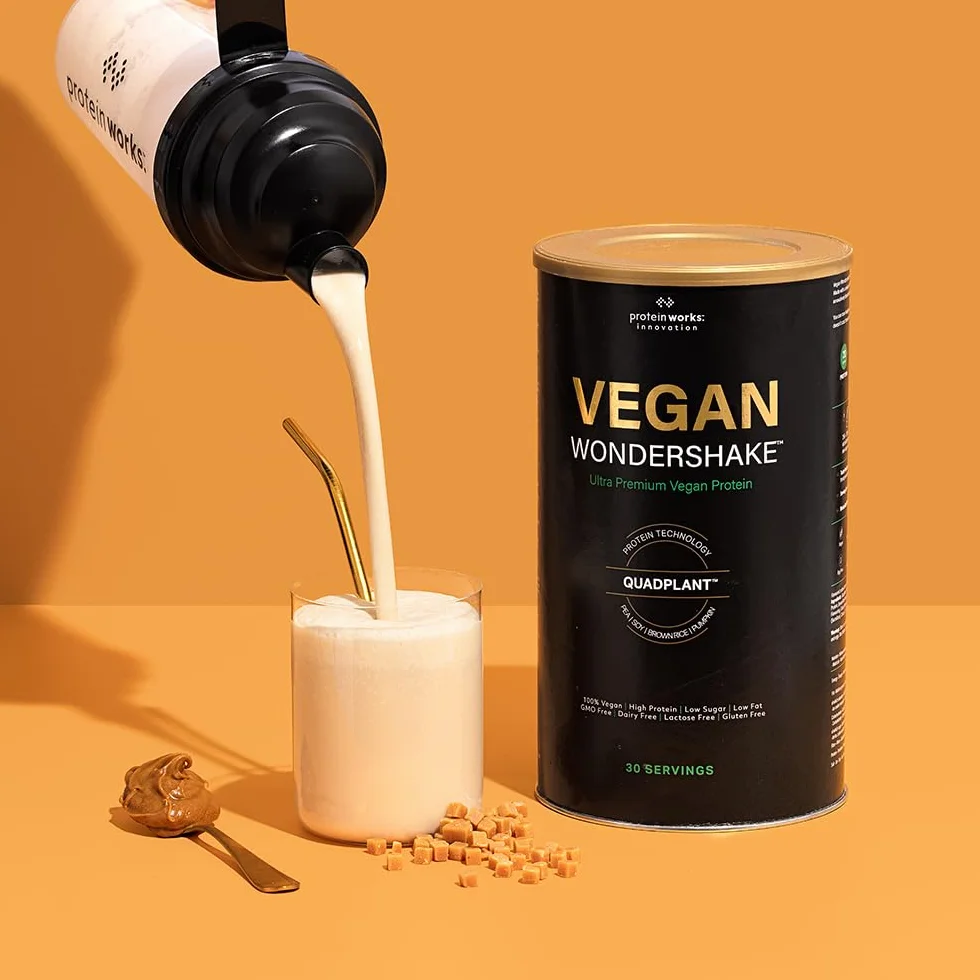 THE PROTEIN WORKS Vegan Wondershake Batido Proteico Vegano 30 Servicios Galletas Con Nata
