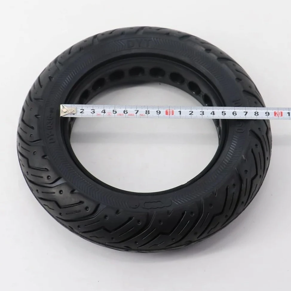 Neumático para Patinete eléctrico Neumático Macizo de 10 Pulgadas 10x2,5 10x2,50 Neumático Macizo no neumático para Patinete eléctrico Piezas para Ruedas eléctricas de Coche de Equilibrio Rueda para
