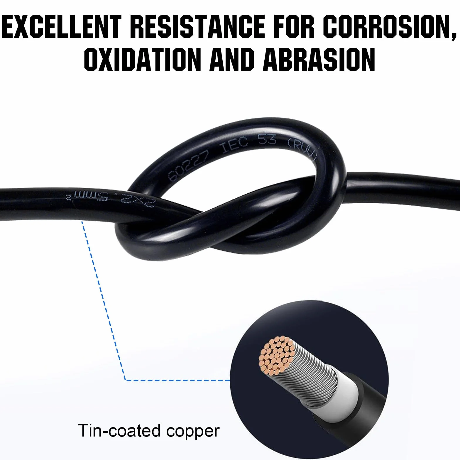 ECO-WORTHY Super 35 Cable de Batería Plana para Coche