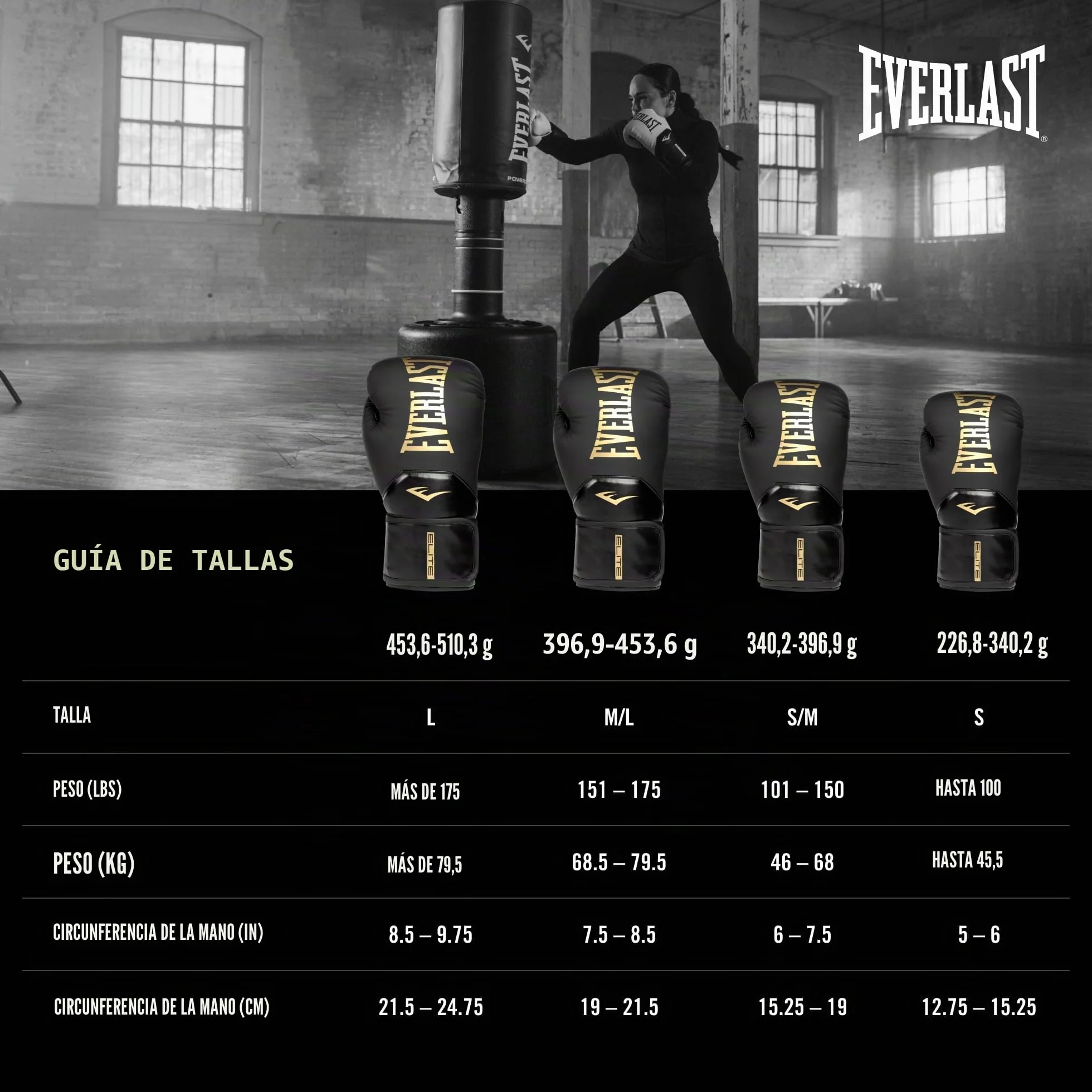 Everlast Guantes de Entrenamiento Unisex Elite