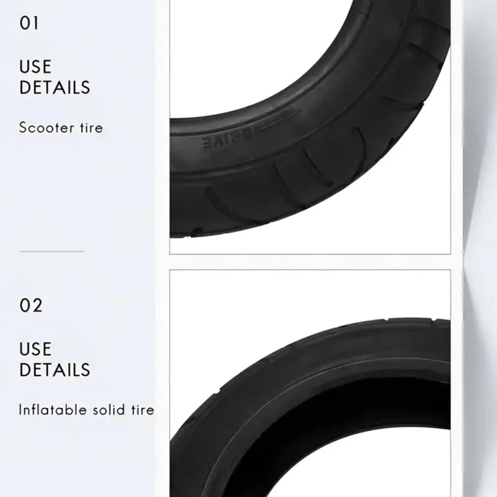 Ruedas De Repuesto para Patinetes 2 neumáticos for Patinete eléctrico de 10 Pulgadas, 10 x 2 neumáticos Exteriores.