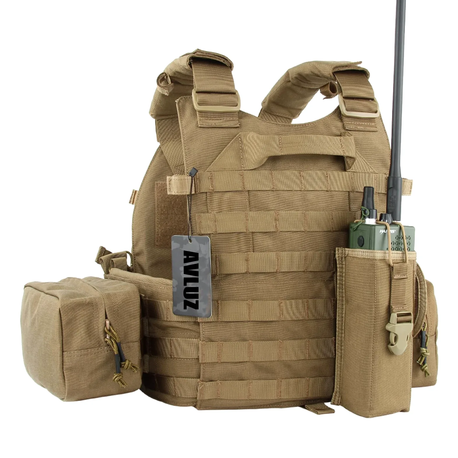 Chaleco táctico de caza al aire libre, equipo militar de pecho, con bolsa de herramientas de entrenamiento, accesorios de equipo Cs para Airsoft, escalada y senderismo. (G)