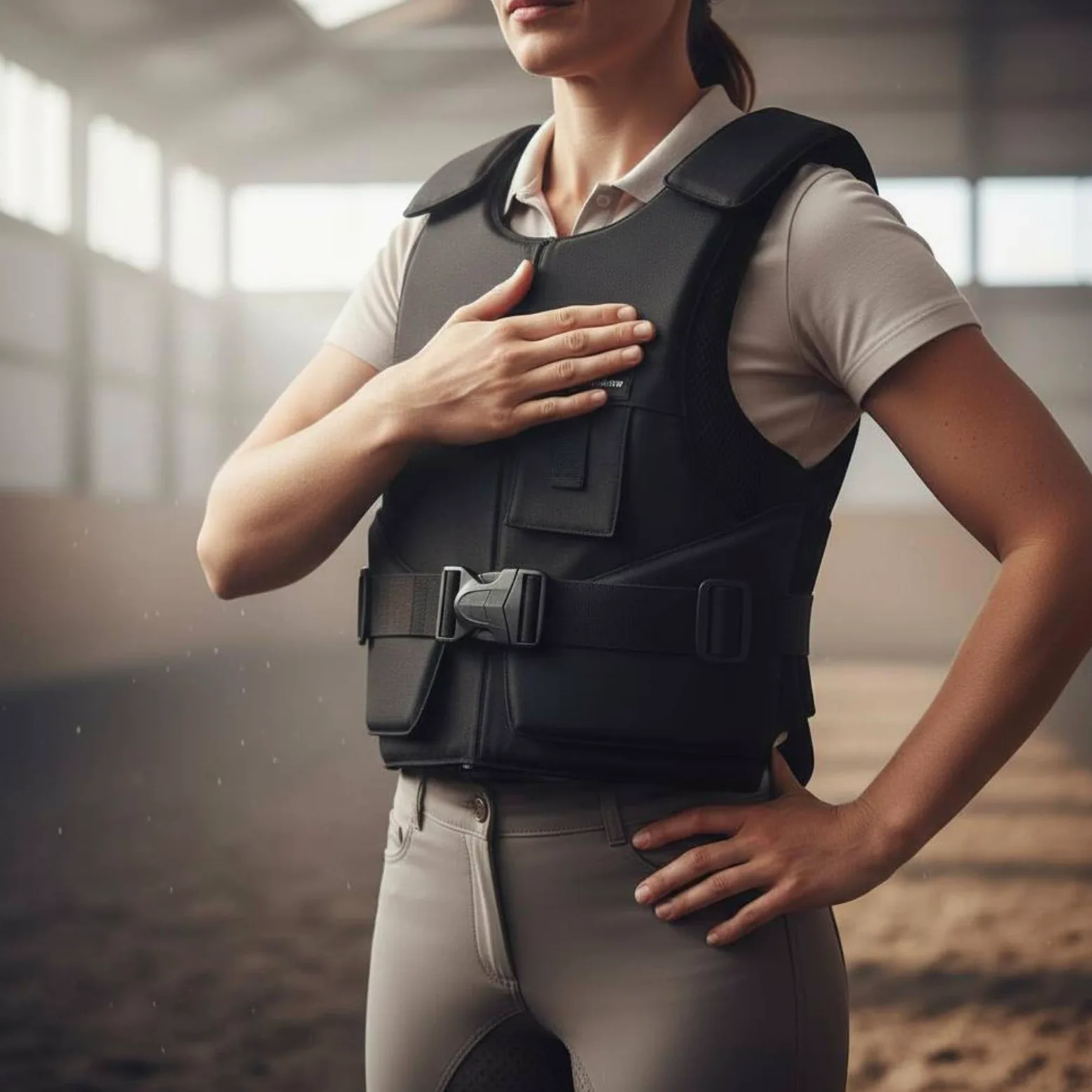 Chaleco Ecuestre Protector Protector Corporal para Montar Acolchado Grueso Diseño de Material Resistente Adecuado para, 4XL para Adultos De 1.9 Metros De Altura