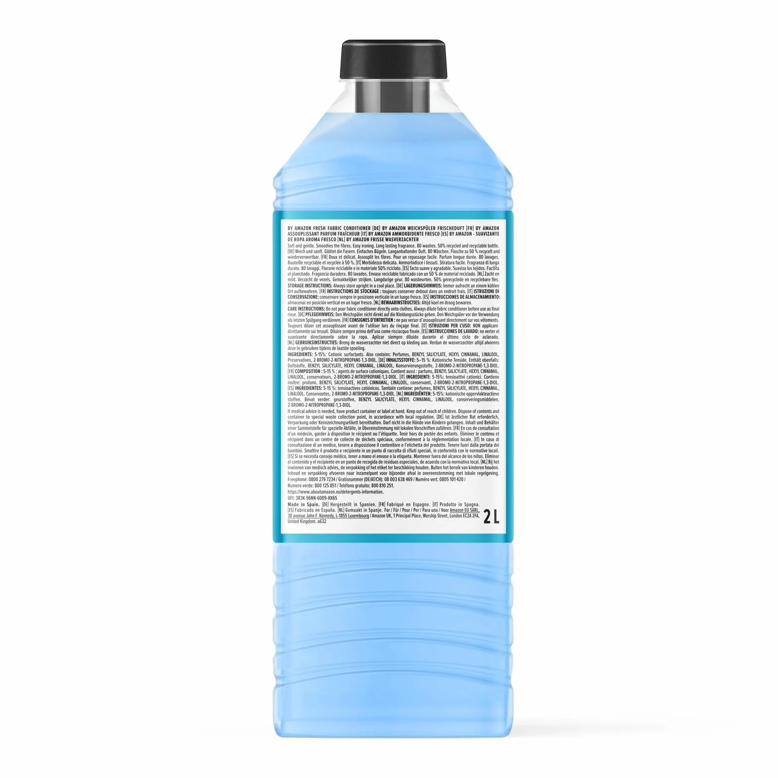By Amazon Suavizante Frescor Azul 80 lavados