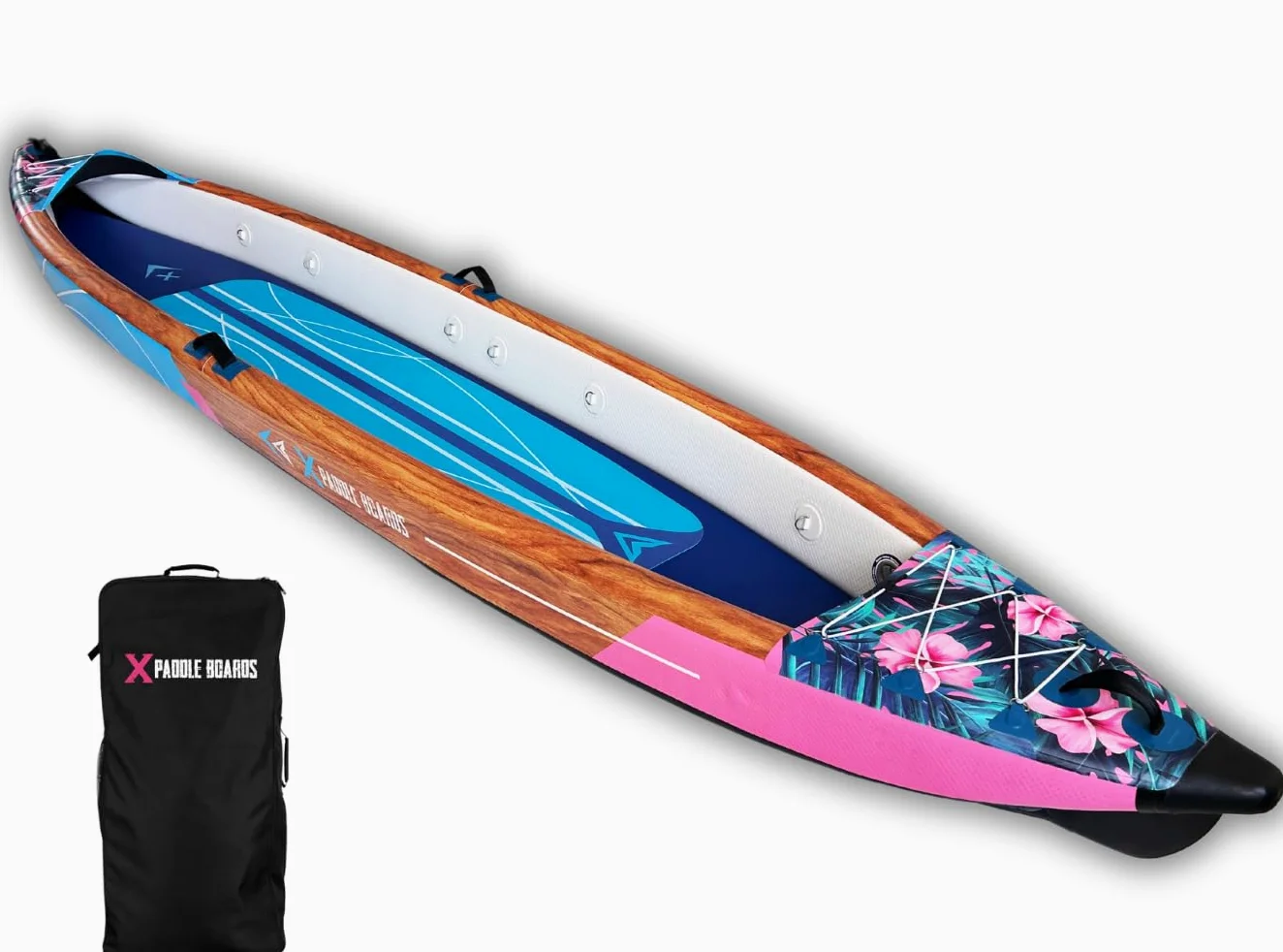 Canoa Kayak Inflable 2 Plazas Dropstitch 470 x 80 x 42 cm K-Hawaii
